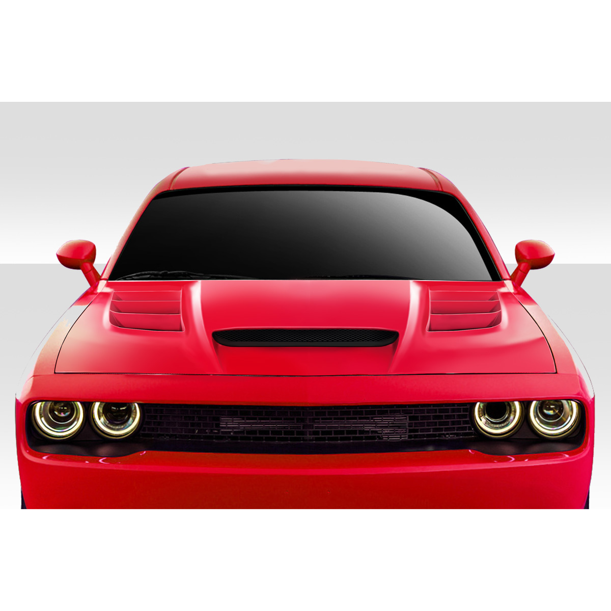 Modify your Dodge Challenger 2008 with our Exterior/Hoods - Front view of the Dodge Challenger car part