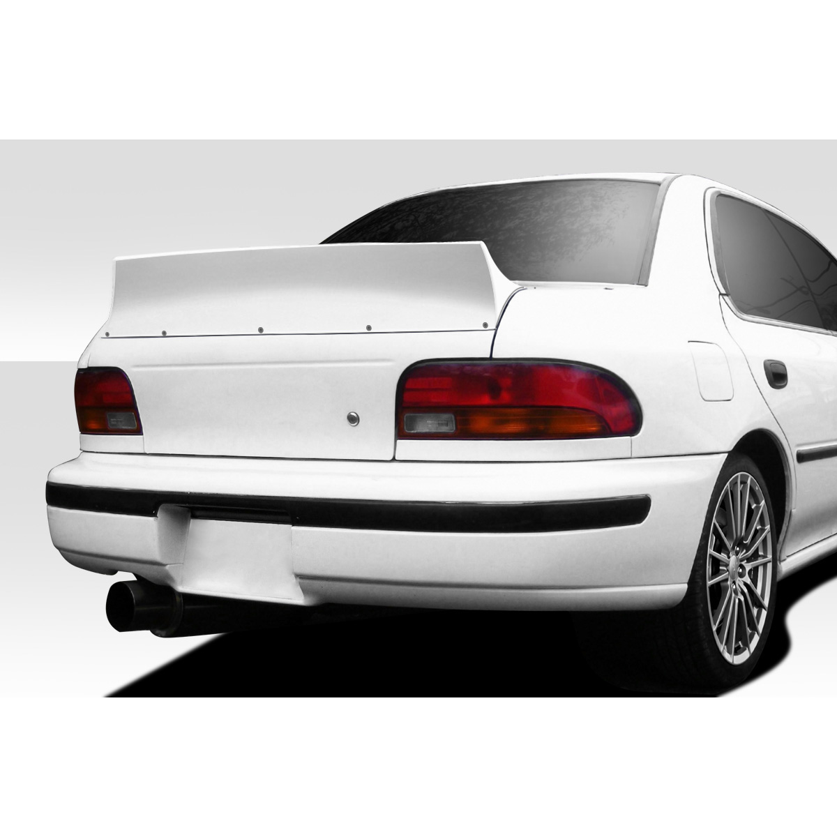Modify your Subaru Impreza 1993 with our Exterior/Wings - Rear view angle of the vehicle displayed