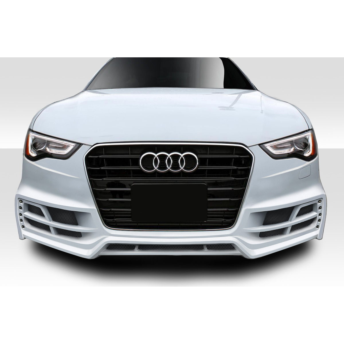 Modify your Audi A5 2013 with our Exterior/Front Bumpers - Front view of the Audi A5 at eye level