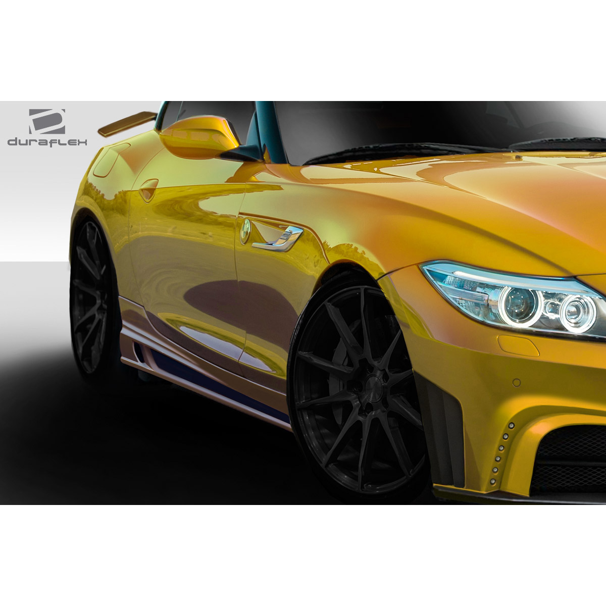 Modify your BMW Z4 2009 with our Exterior/Side Skirts - Frontal view showing front side of vehicle