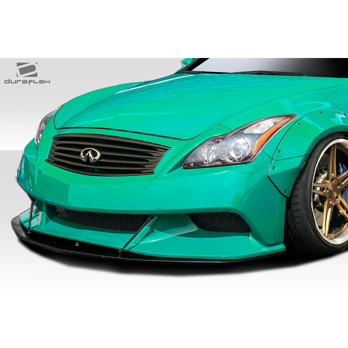 Modify your Infiniti G37 2008 with our Exterior/Complete Body Kits - Front angle view of custom Infiniti G37 bumper