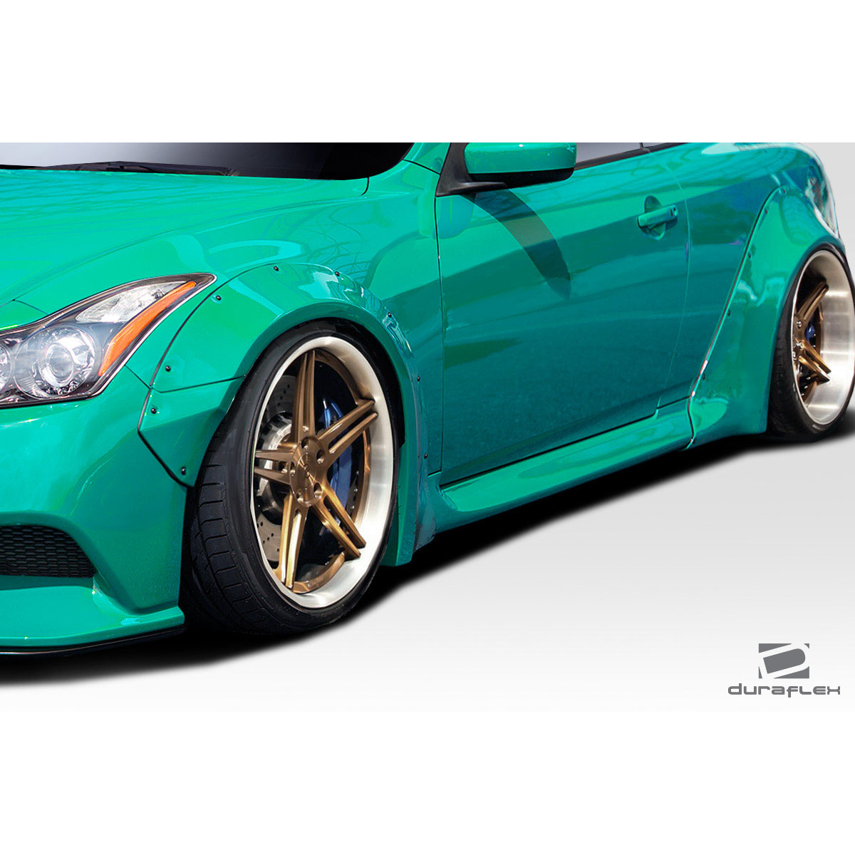 Modify your Infiniti G37 2008 with our Exterior/Complete Body Kits - Side angle view of the Infiniti G37 vehicle