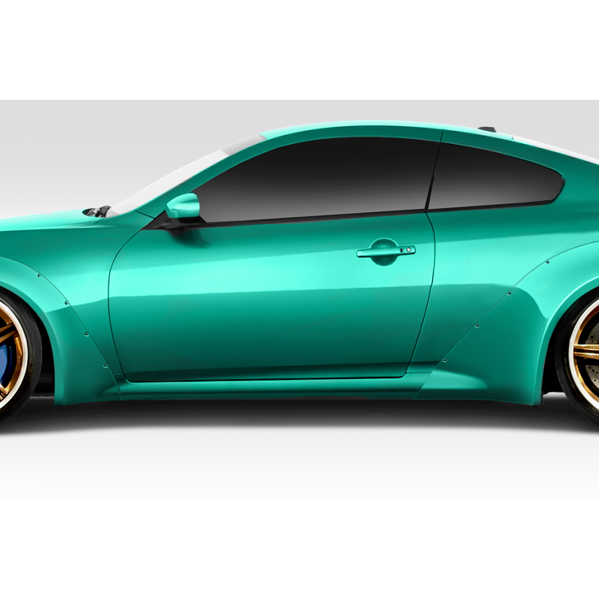 Modify your Infiniti G37 2008 with our Exterior/Complete Body Kits - Side view angle of vehicle parts displayed