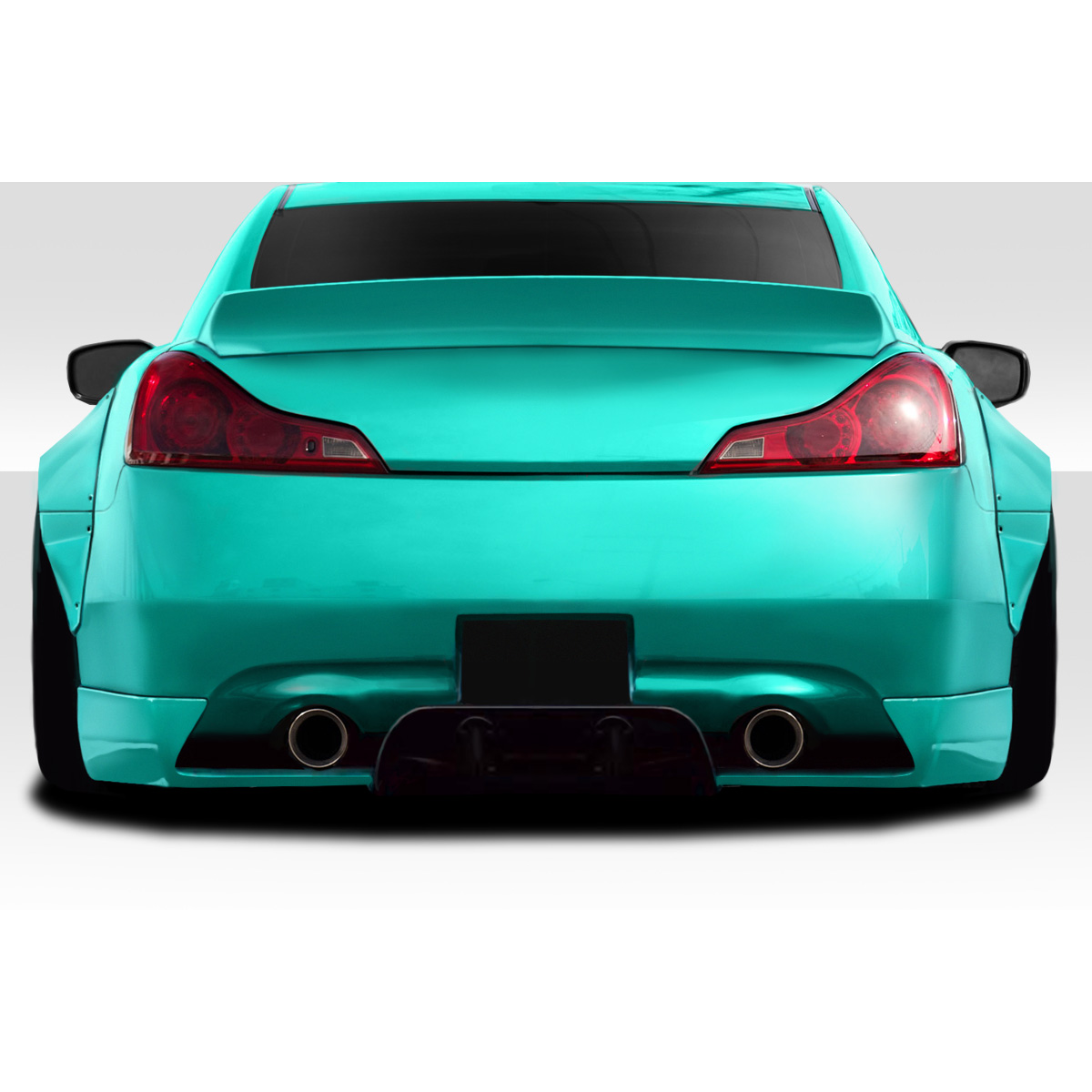 Modify your Infiniti G37 2008 with our Exterior/Diffusers - Rear view angle of the vehicle