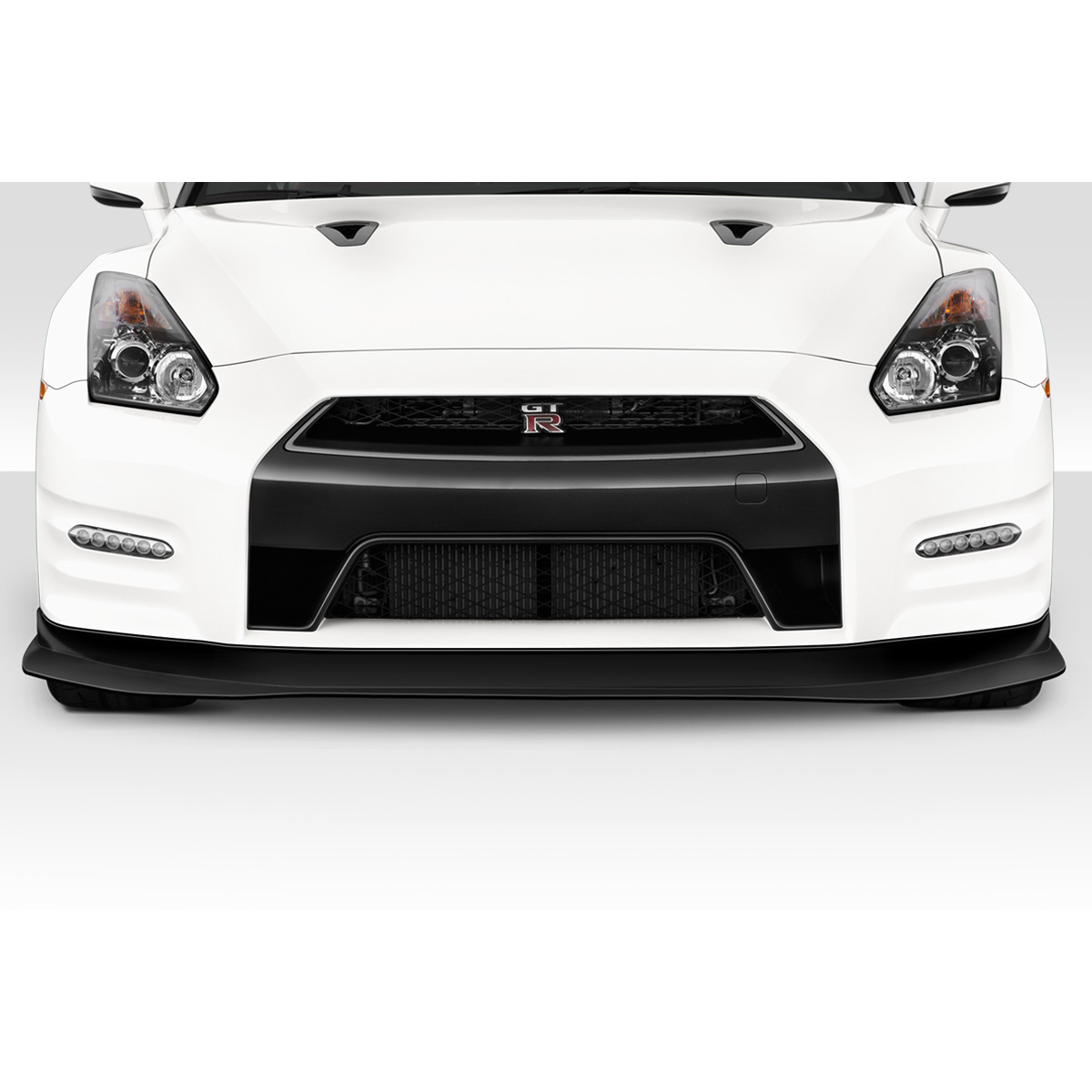 Modify your Nissan GT-R 2012 with our Exterior/Front Bumpers or Lips - Frontal view of the car part at eye level