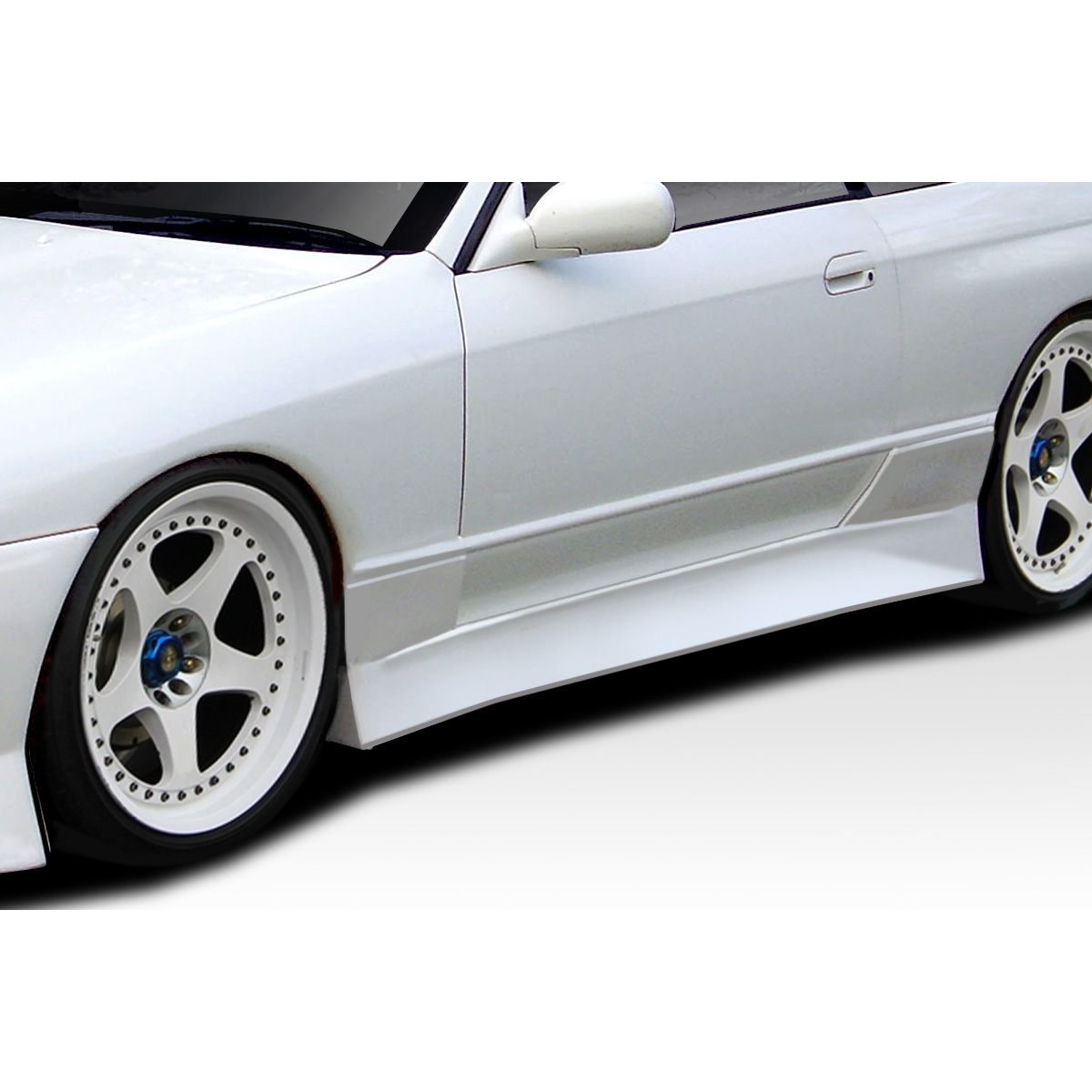 Modify your Nissan Skyline 1989 with our Exterior/Complete Body Kits - Side view of vehicle with side skirt attached