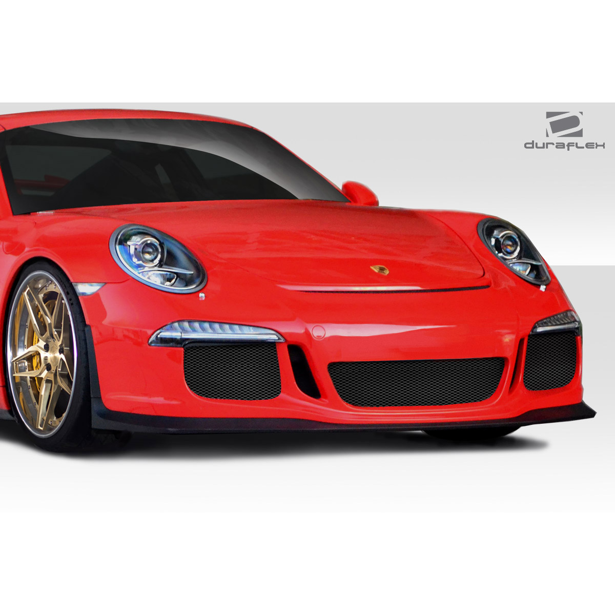 Modify your Porsche 911 2012 with our Exterior/Complete Body Kits - Front angle view of the bumper design