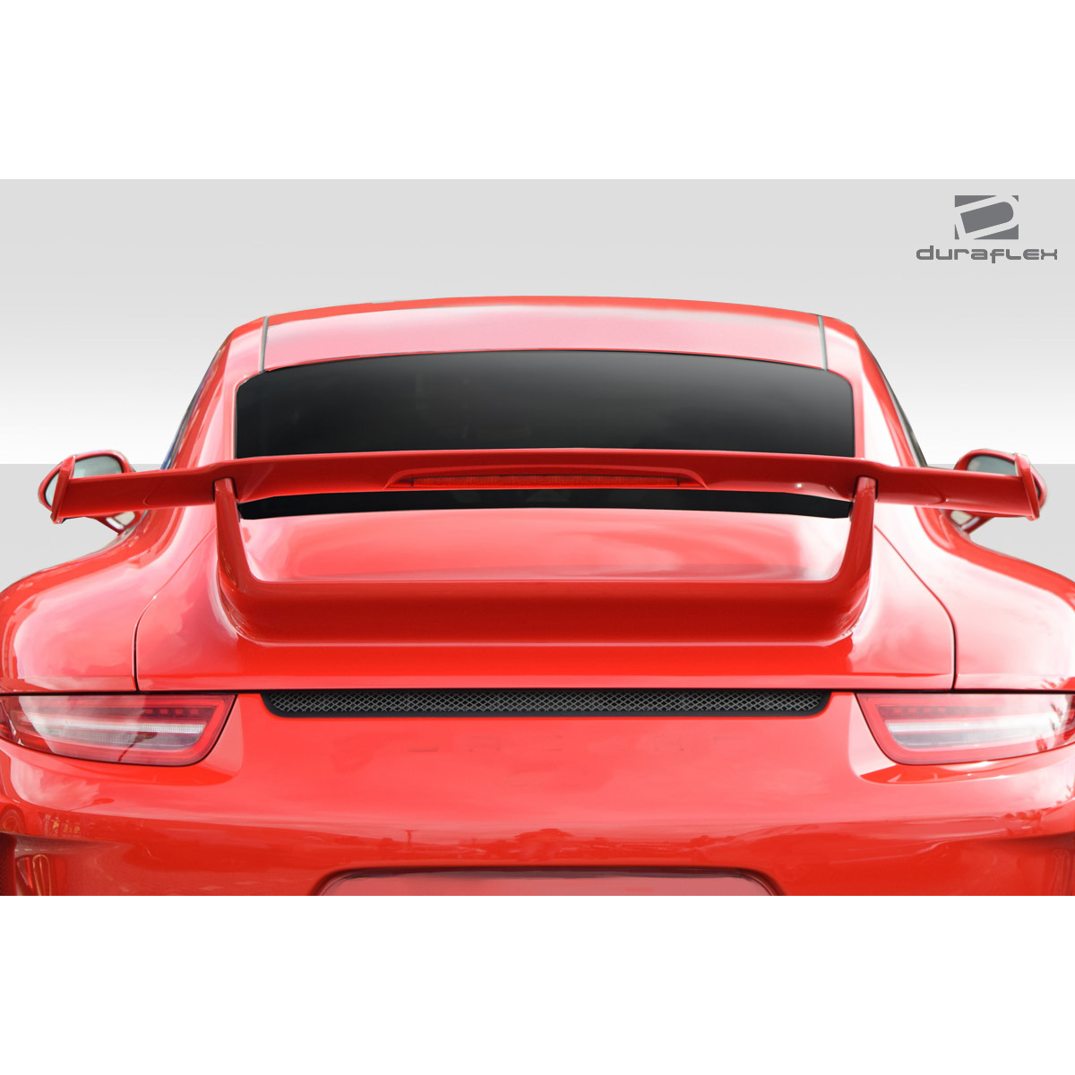 Modify your Porsche 911 2012 with our Exterior/Complete Body Kits - Rear view showing wing angle from the back