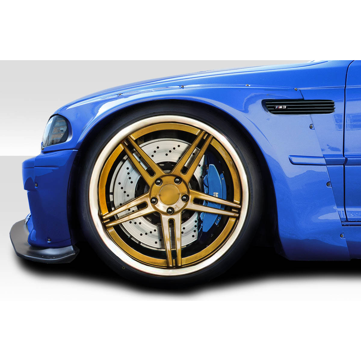 Modify your BMW 6-Series 2001 with our Exterior/Complete Body Kits - Side view of the front wheel and fender