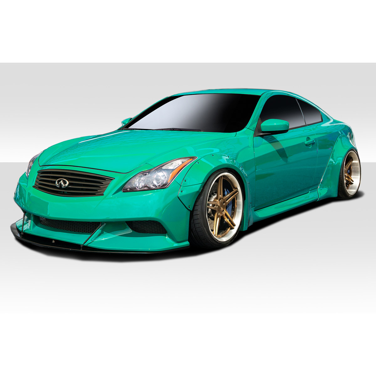 Modify your Infiniti G37 2008 with our Exterior/Complete Body Kits - Front three quarter angle view of car