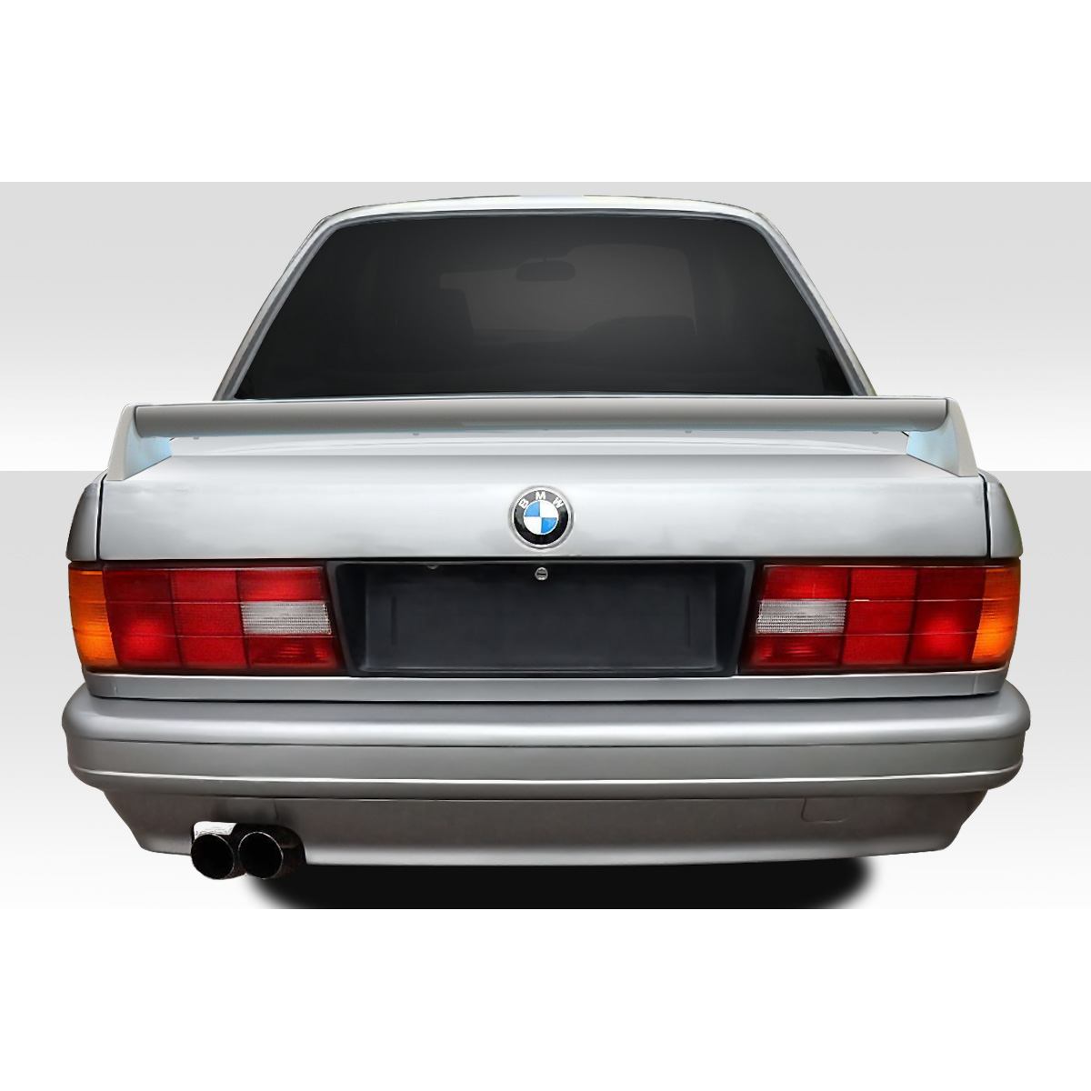 Modify your BMW 3-Series 1984 with our Exterior/Wings - Image shows rear view of the car