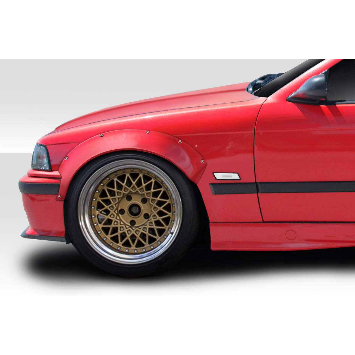 Modify your BMW 3-Series 1992 with our Exterior/Fenders - Angled view of the vehicle's front fender