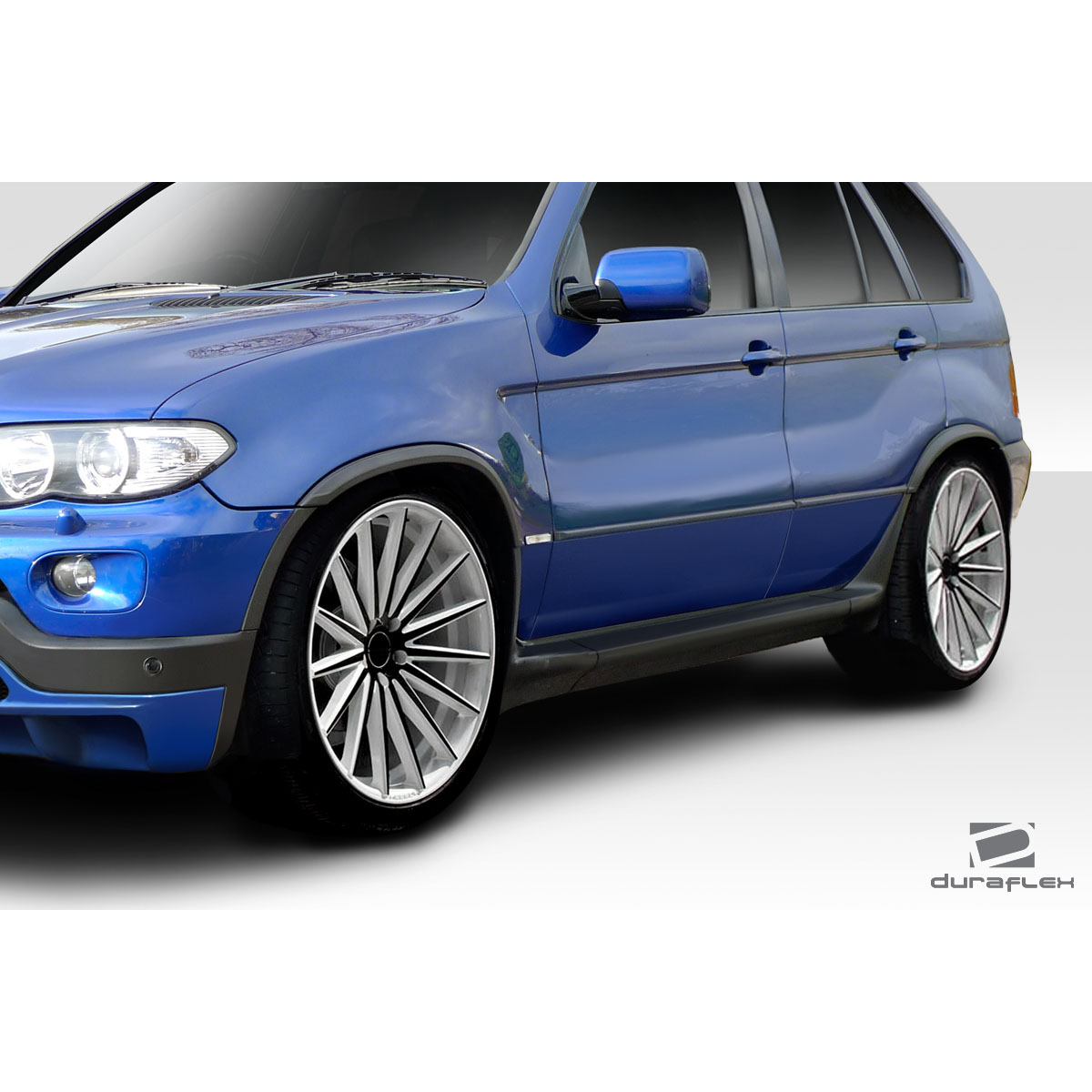 Modify your BMW X5 2000 with our Exterior/Complete Body Kits - Image shows vehicle front three quarter angle
