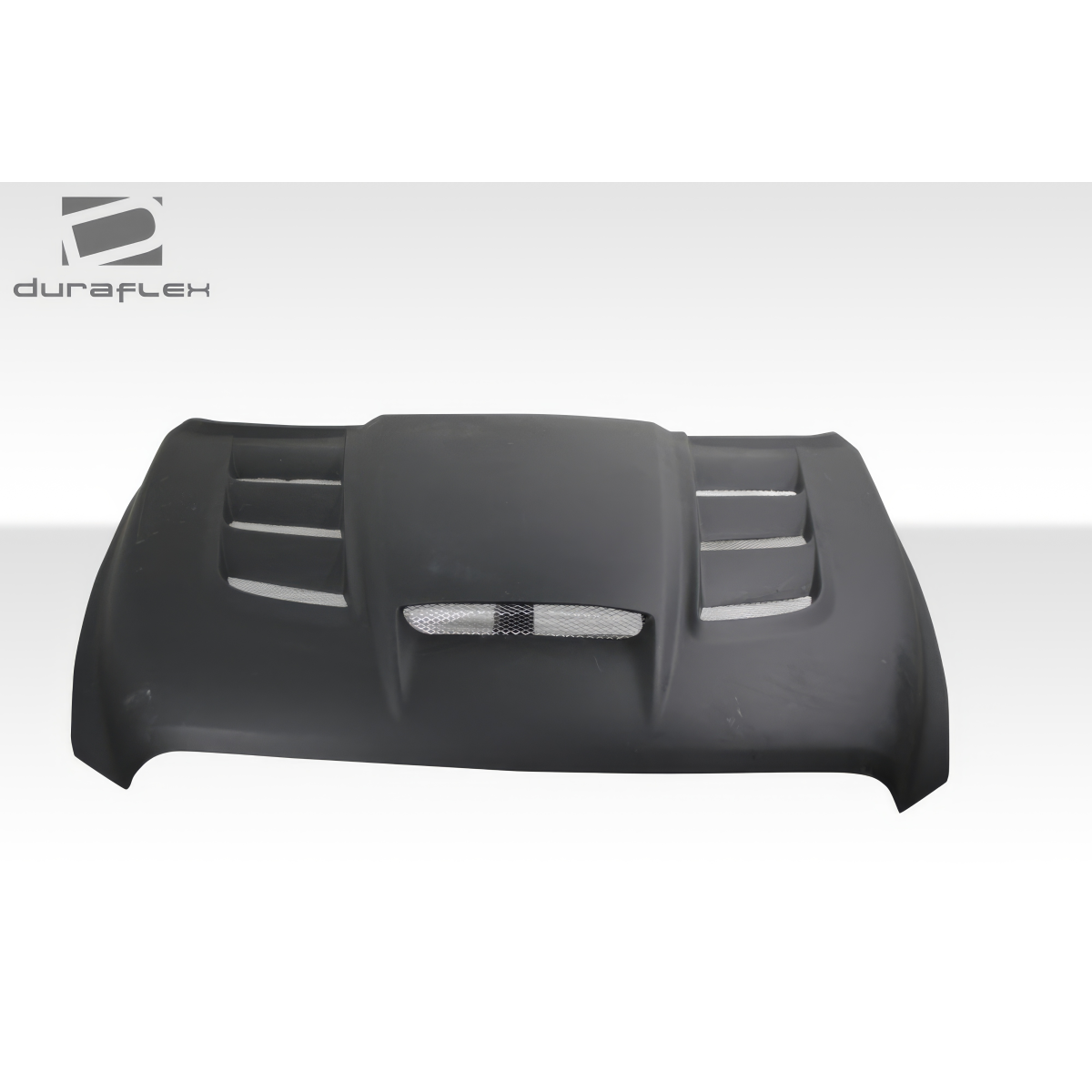 Modify your Dodge Ram 2009 with our Exterior/Hoods - Front view of vehicle hood part