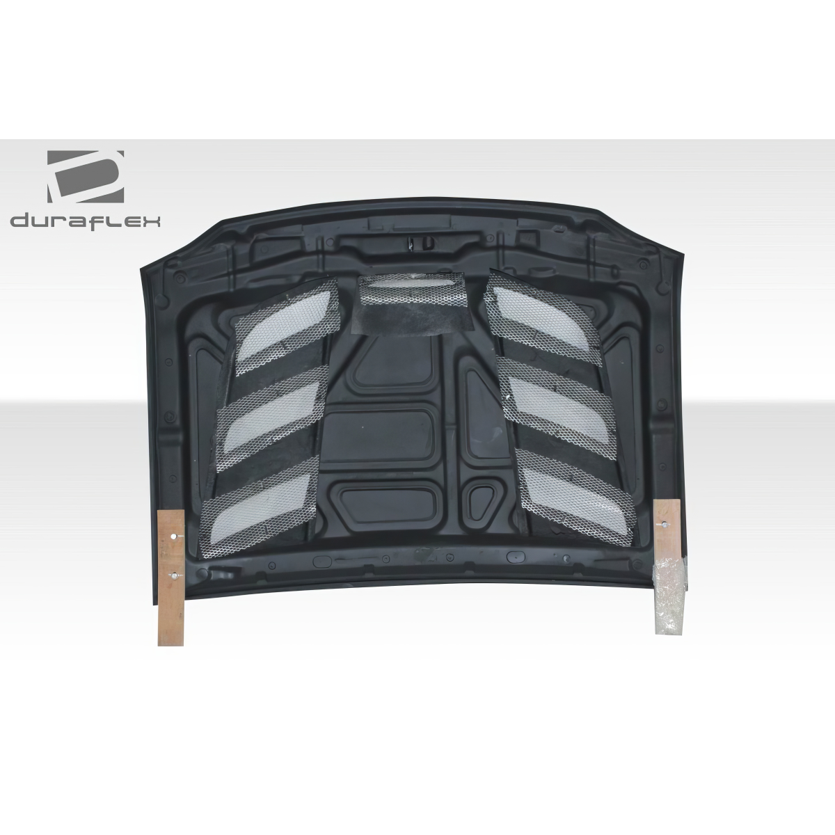 Modify your Nissan Frontier 2001 with our Exterior/Hoods - Top view of the hood showing vent design