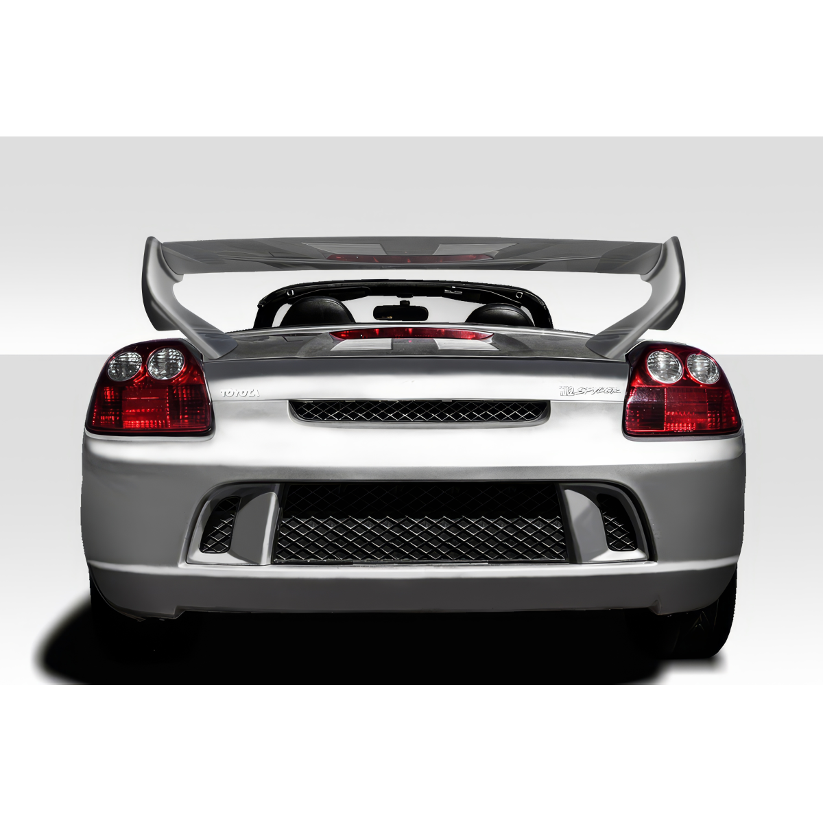 Modify your Toyota MR2 2000 with our Exterior/Wings - Rear view of the vehicle showing wing angle