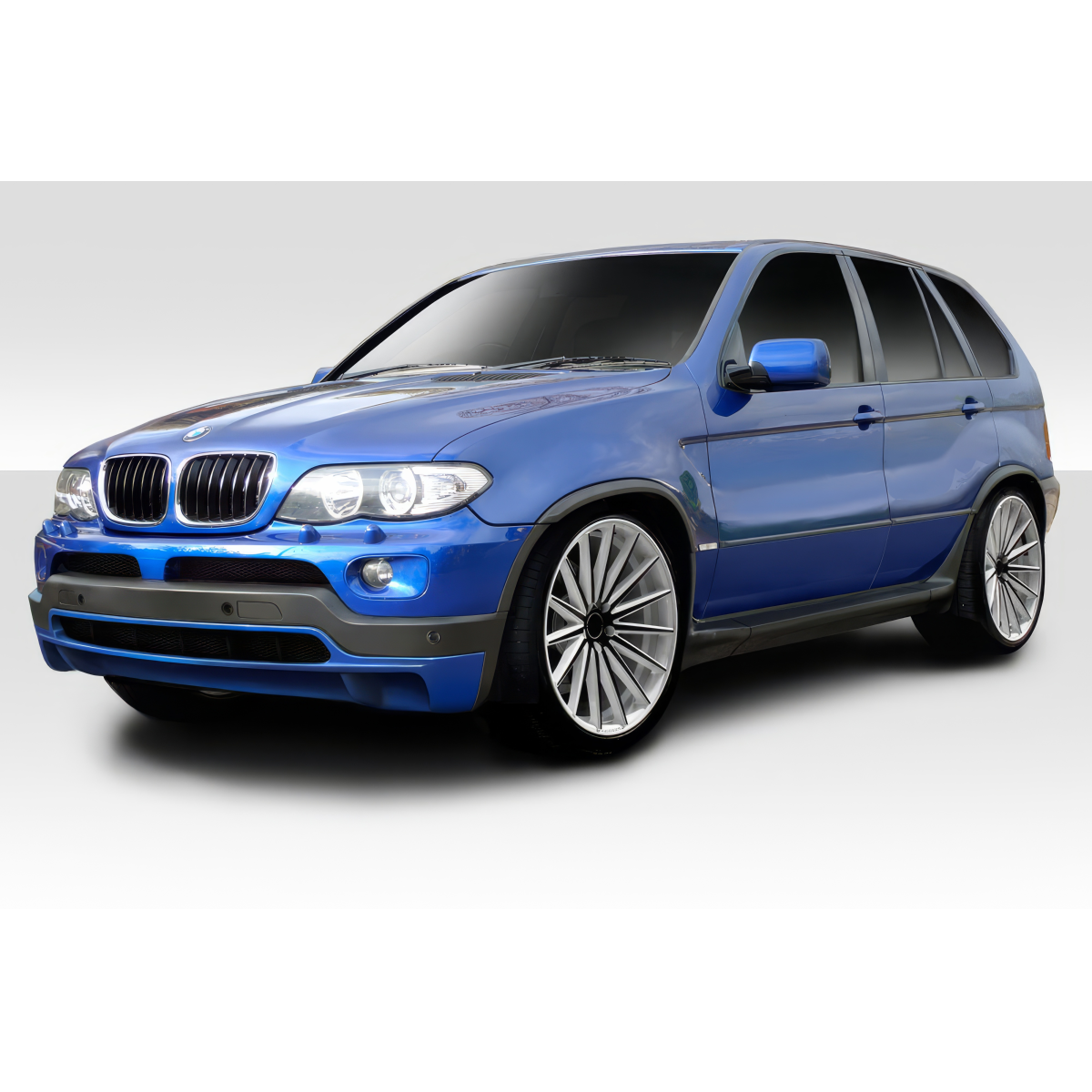 Modify your BMW X5 2000 with our Exterior/Complete Body Kits - Front three quarter angle view of vehicle