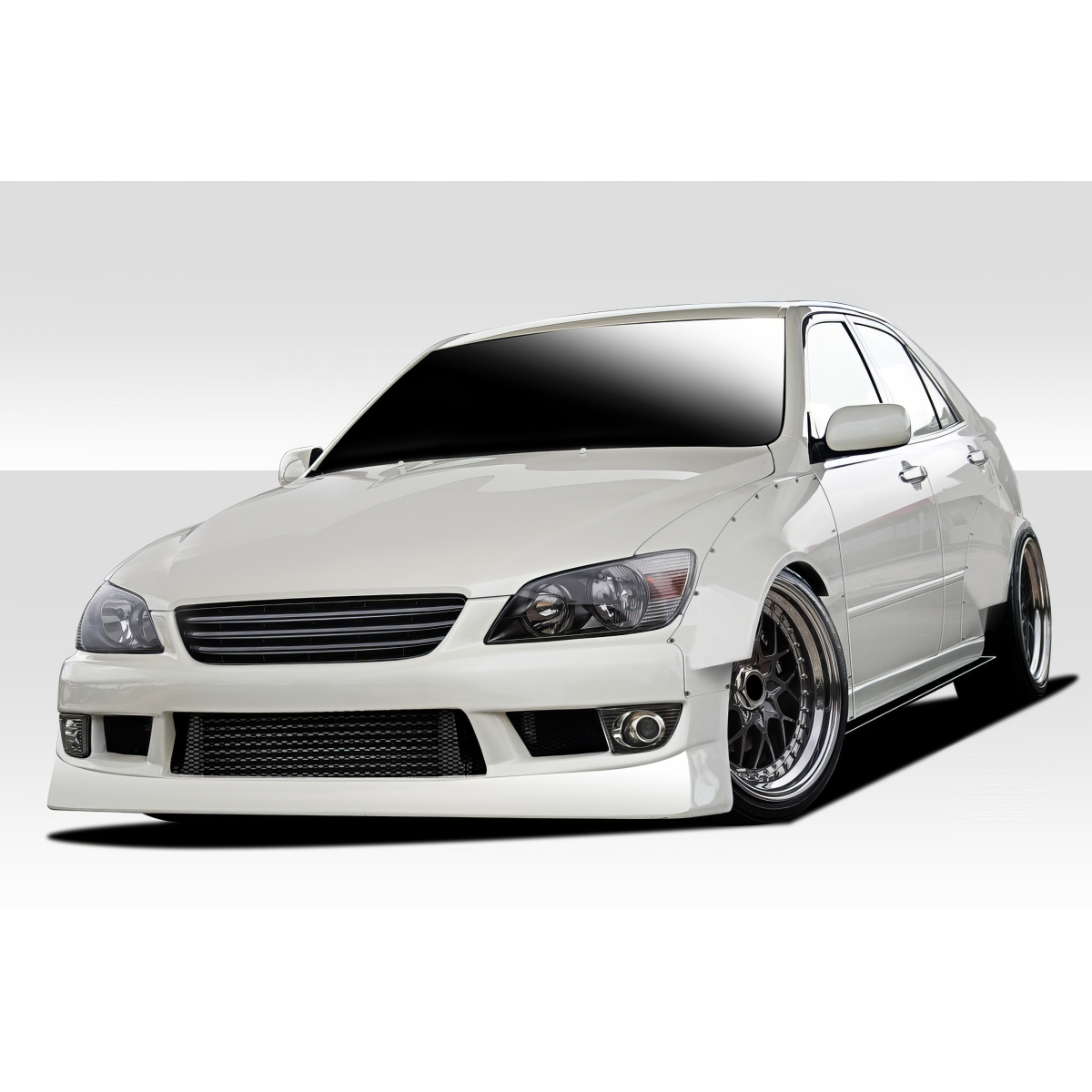 Modify your Lexus IS Series 2000 with our Exterior/Complete Body Kits - Front angle view of modified Lexus IS Series