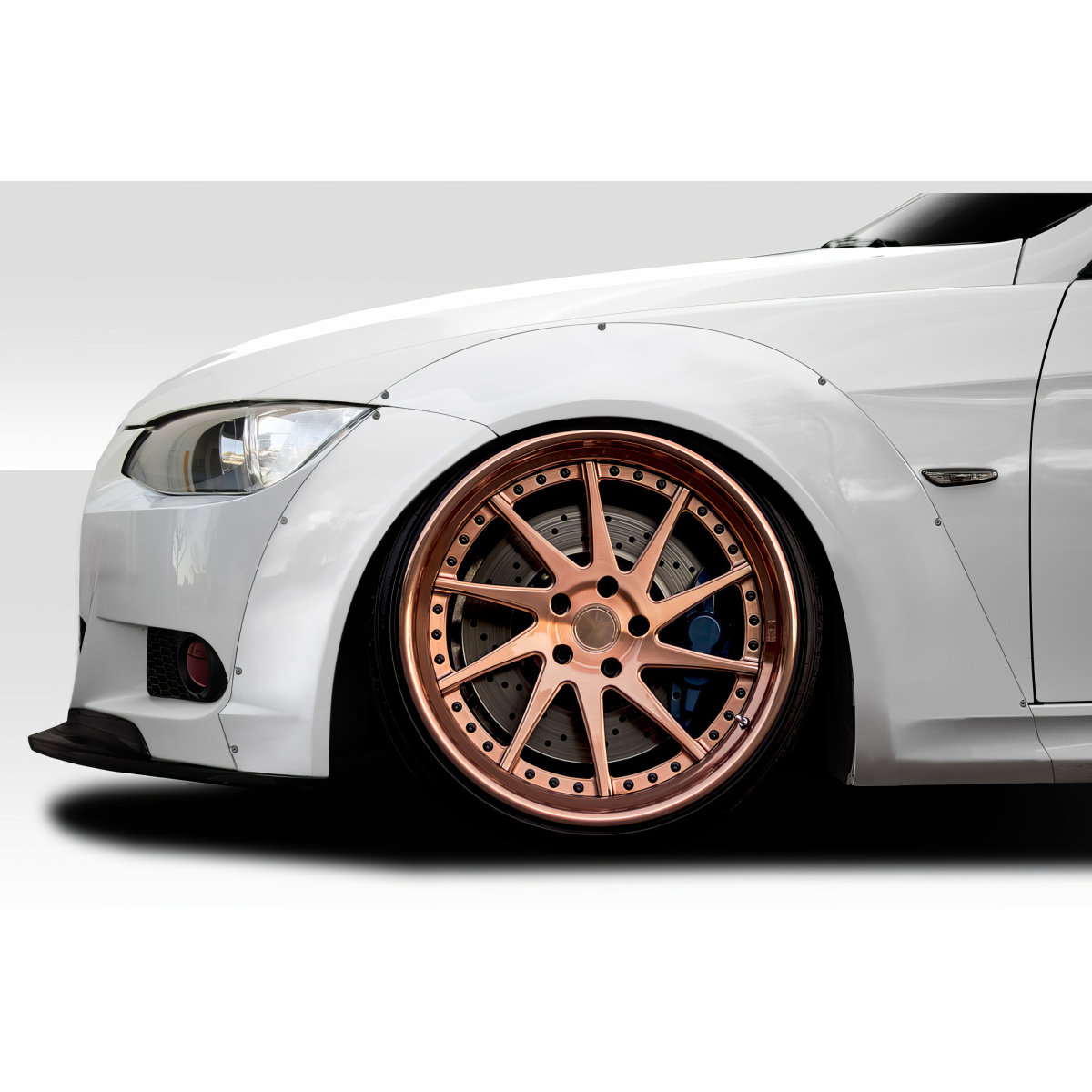 Modify your BMW 3-Series 2007 with our Exterior/Fenders - Image shows the front fender at a slight angle