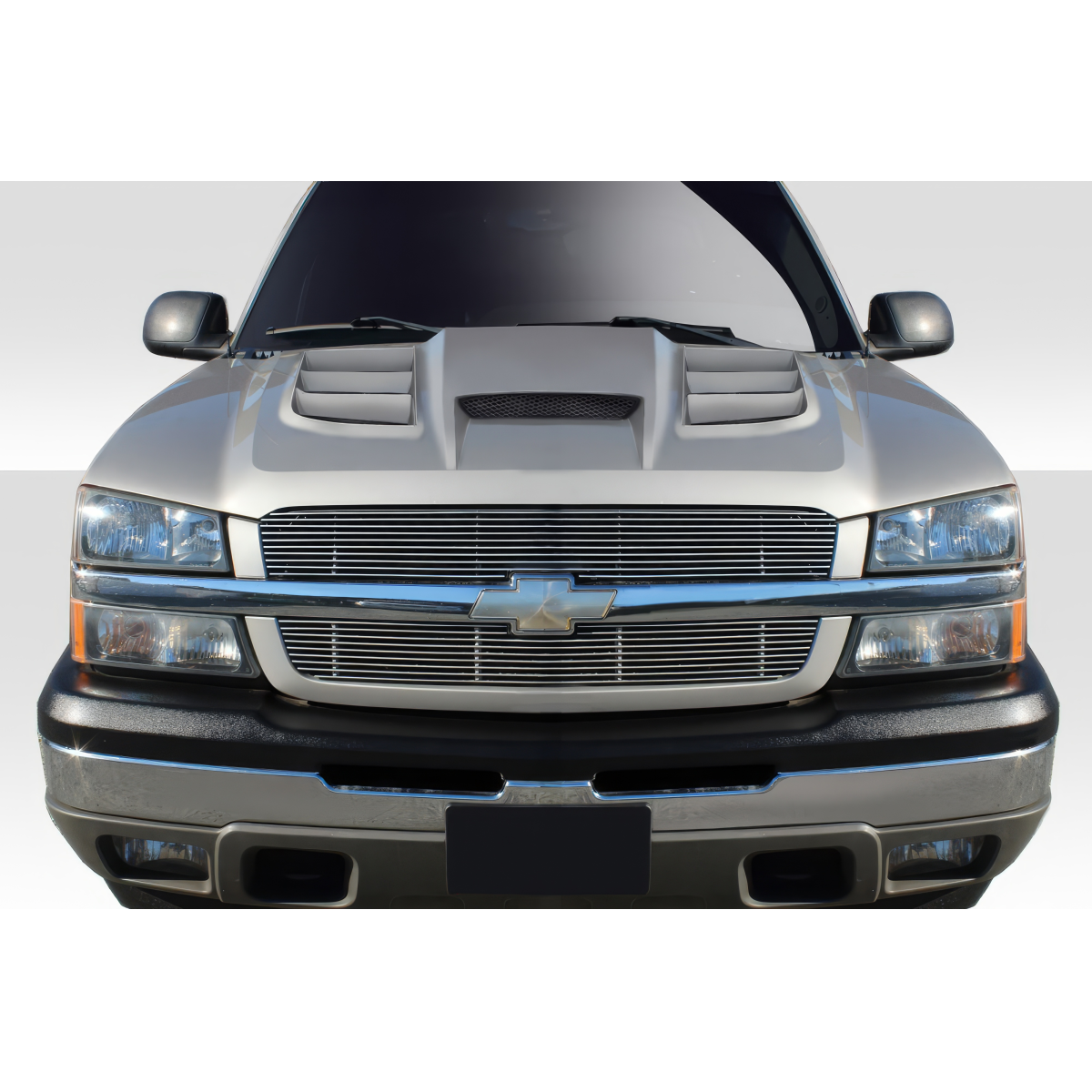 Modify your Chevrolet Avalanche 2002 with our Exterior/Hoods - Front view showcasing the hood of the vehicle