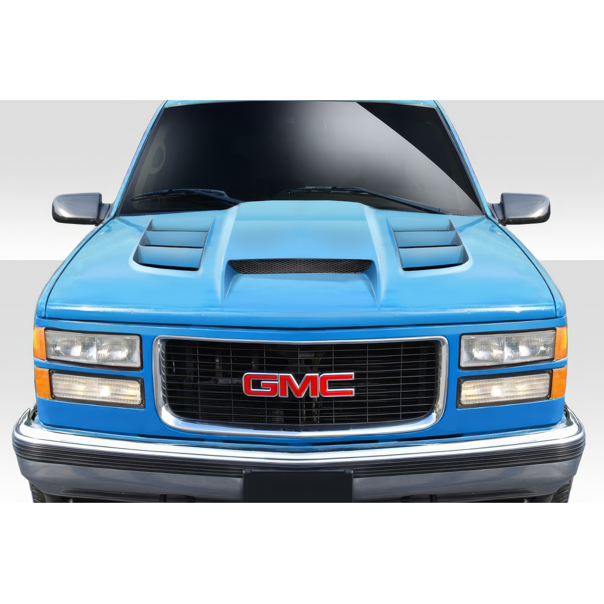 Modify your Chevrolet Pickup 1988 with our Exterior/Hoods - Front view of vehicle at eye level angle