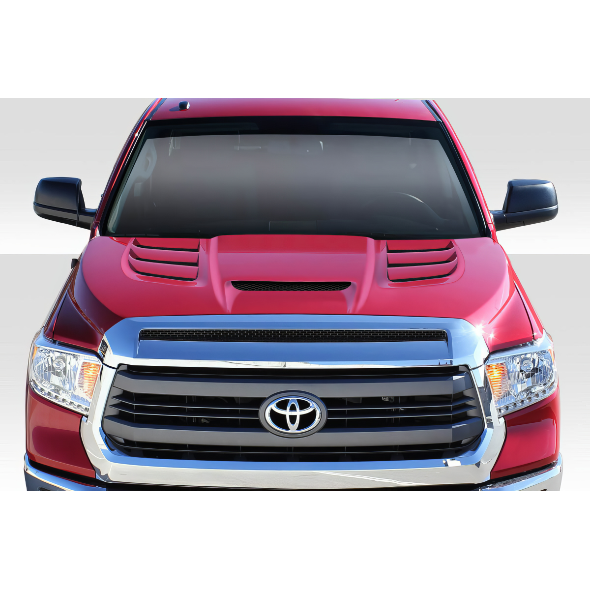 Modify your Toyota Tundra 2007 with our Exterior/Hoods - Frontal view of the vehicle part