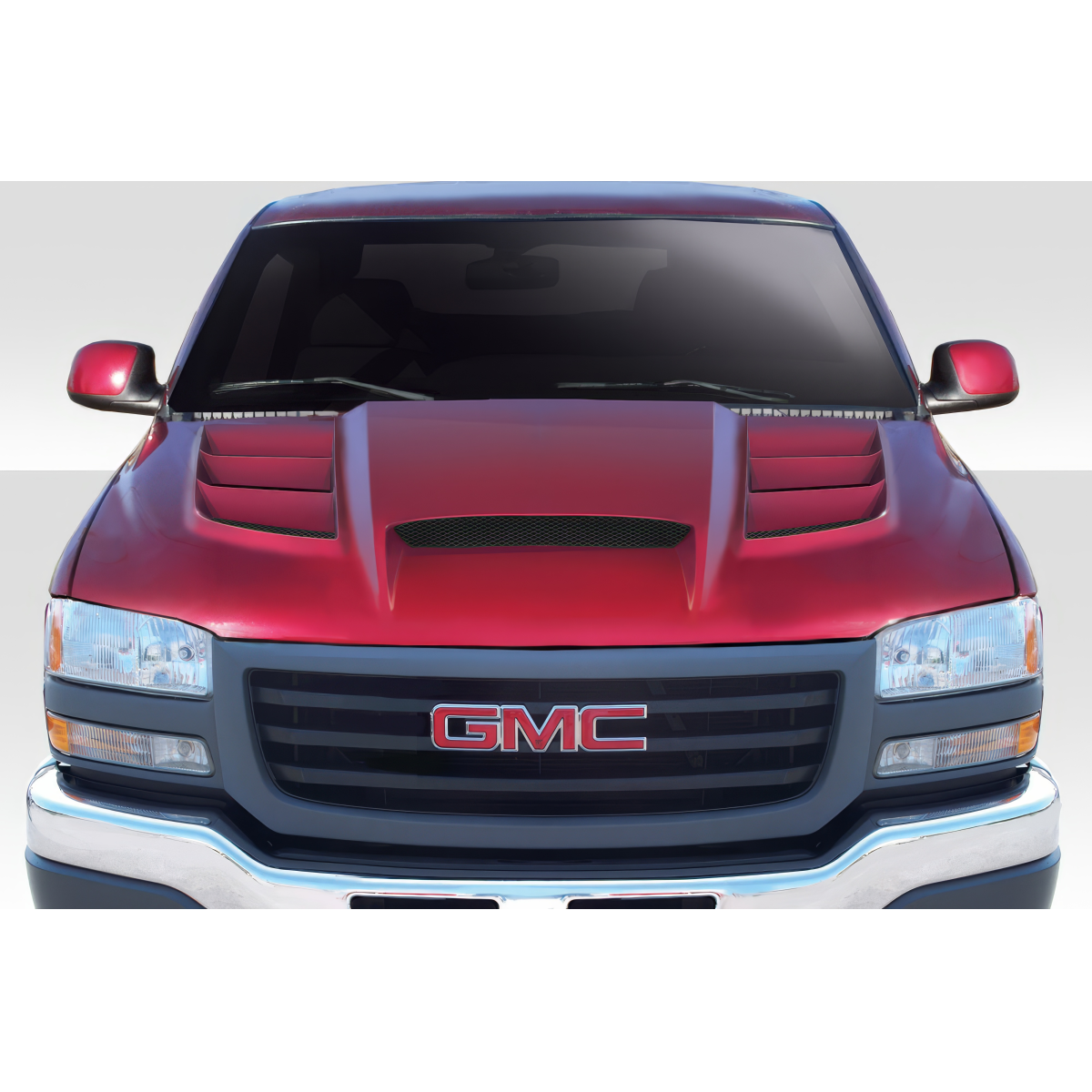 Modify your GMC Yukon 1999 with our Exterior/Hoods - Front view of hood at eye level