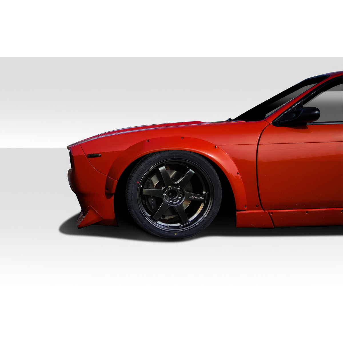 Modify your Nissan 240SX 1995 with our Exterior/Fenders - Side angle showing front fender and wheel