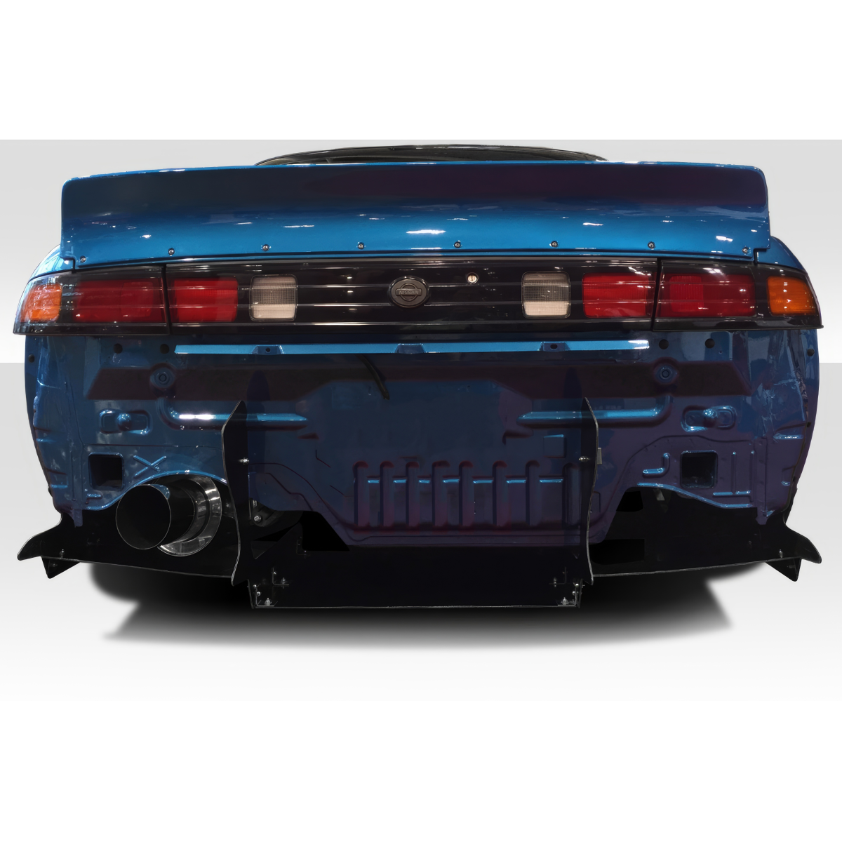 Modify your Nissan 240SX 1995 with our Exterior/Diffusers - Rear view angle showing the diffuser details clearly