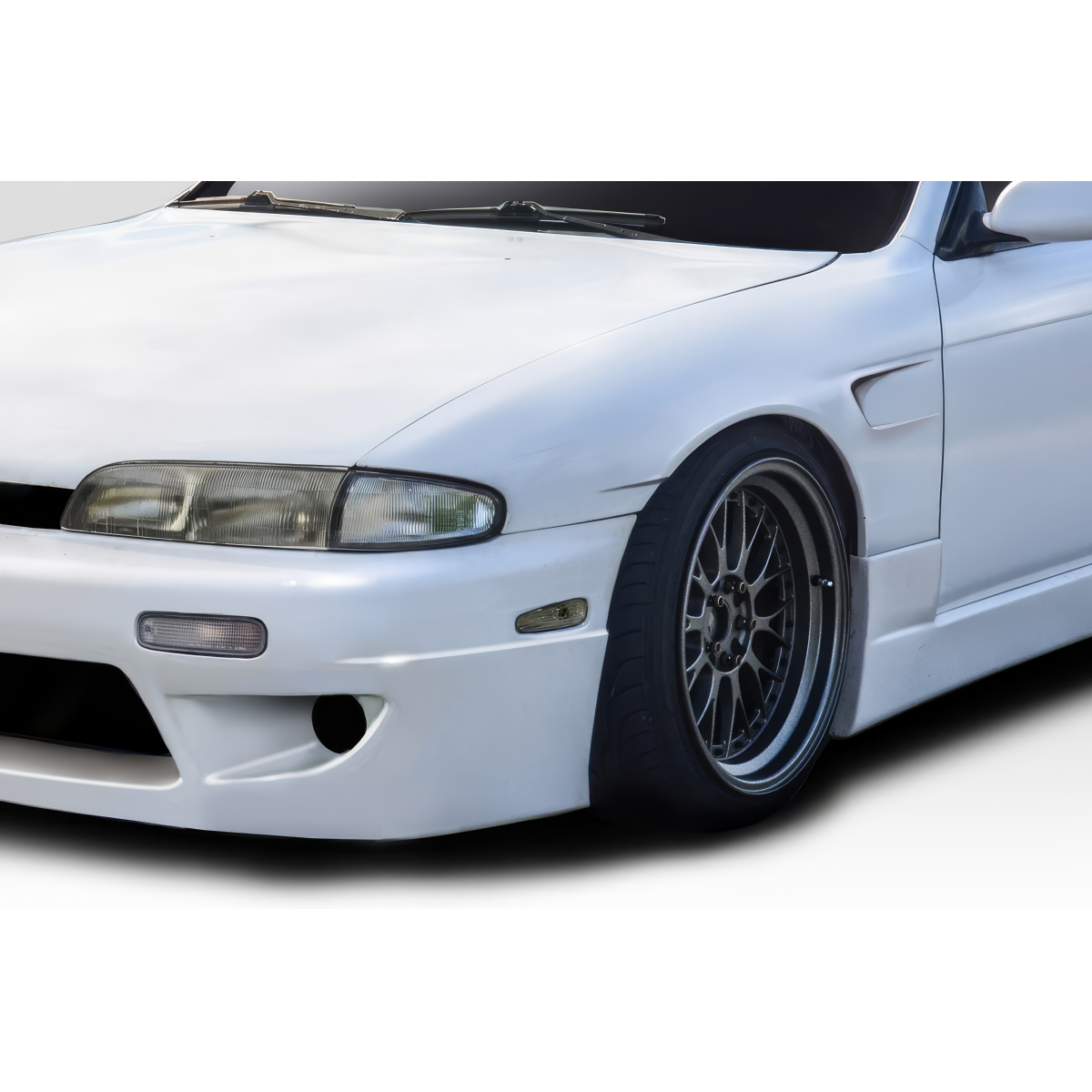 Modify your Nissan 240SX 1995 with our Exterior/Fenders - Front angle showing fender and wheel details