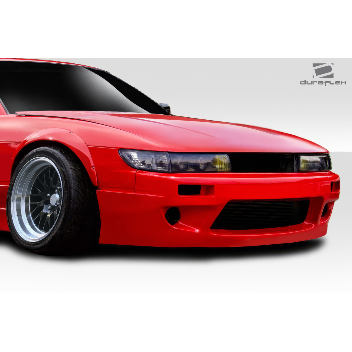 Modify your Nissan Silvia 1989 with our Exterior/Front Bumpers or Lips - Front view at a slightly angled perspective