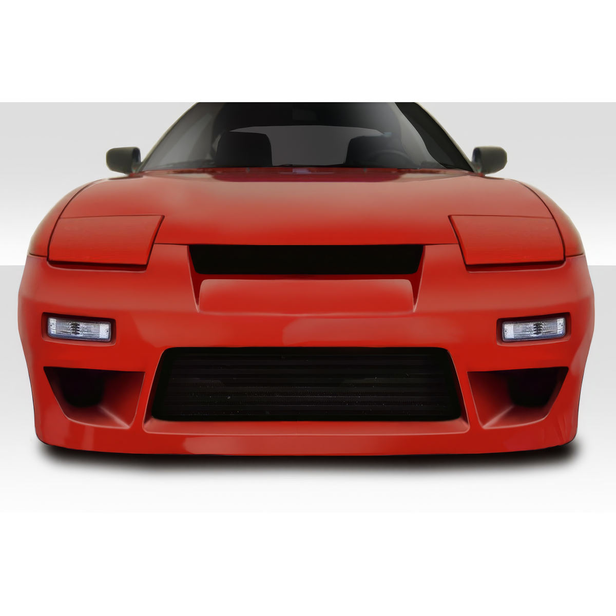 Modify your Nissan 240SX 1989 with our Exterior/Complete Body Kits - Front view of the car at eye level