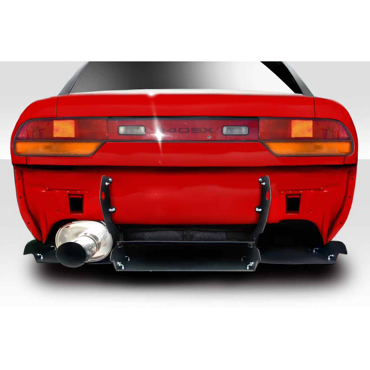 Modify your Nissan 240SX 1989 with our Exterior/Complete Body Kits - Rear angle view of a Nissan 240SX diffuser part