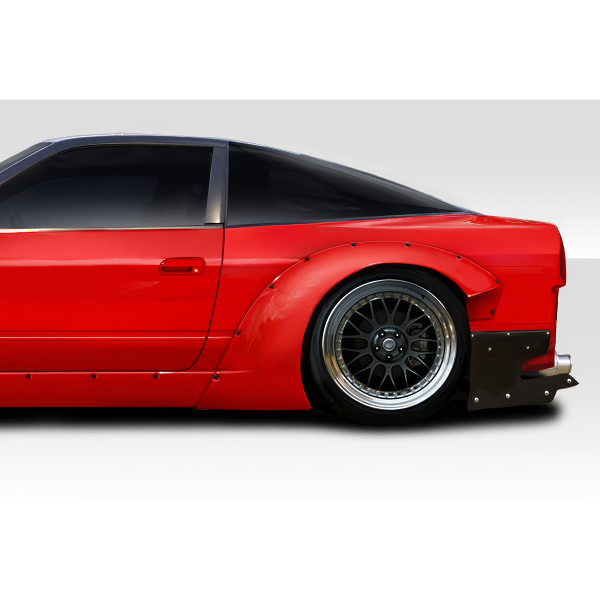 Modify your Nissan 240SX 1989 with our Exterior/Fenders - Side angle showing rear fender details clearly