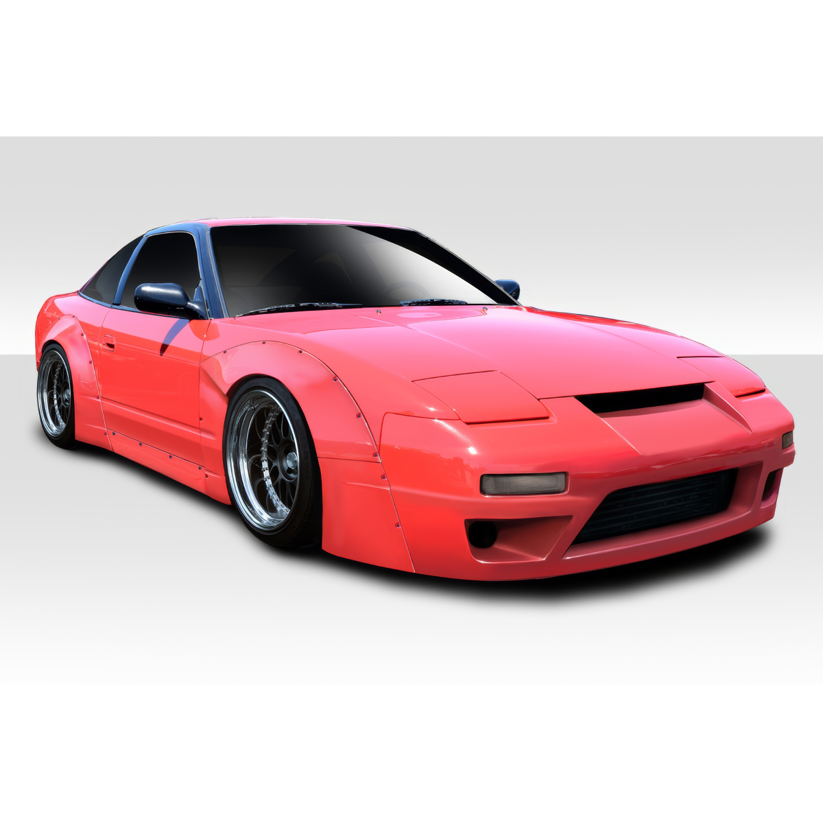 Modify your Nissan 240SX 1989 with our Exterior/Complete Body Kits - Front three quarter angle view of car