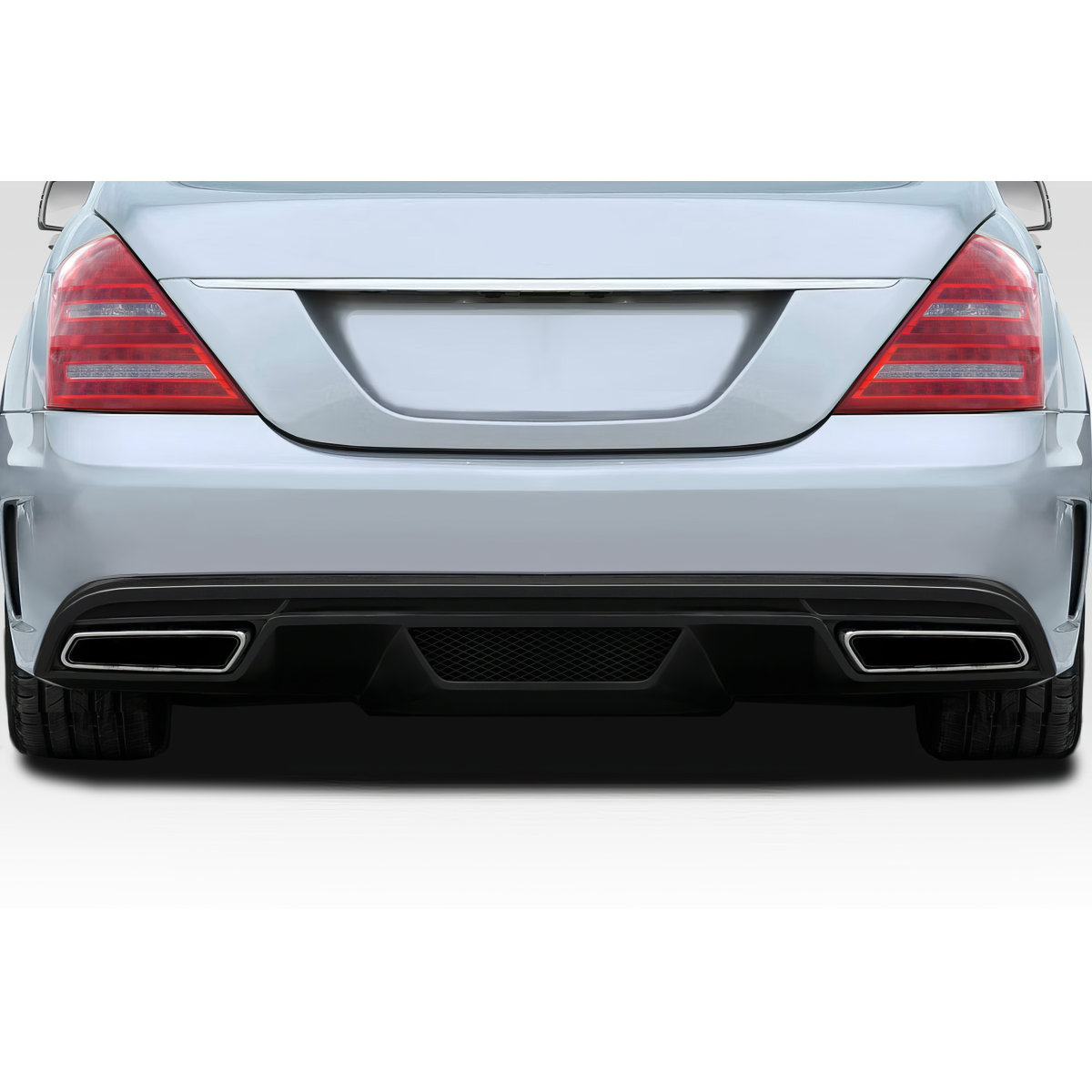 Modify your Mercedes-Benz S-Class 2007 with our Exterior/Complete Body Kits - Rear view angle of a Mercedes S Class