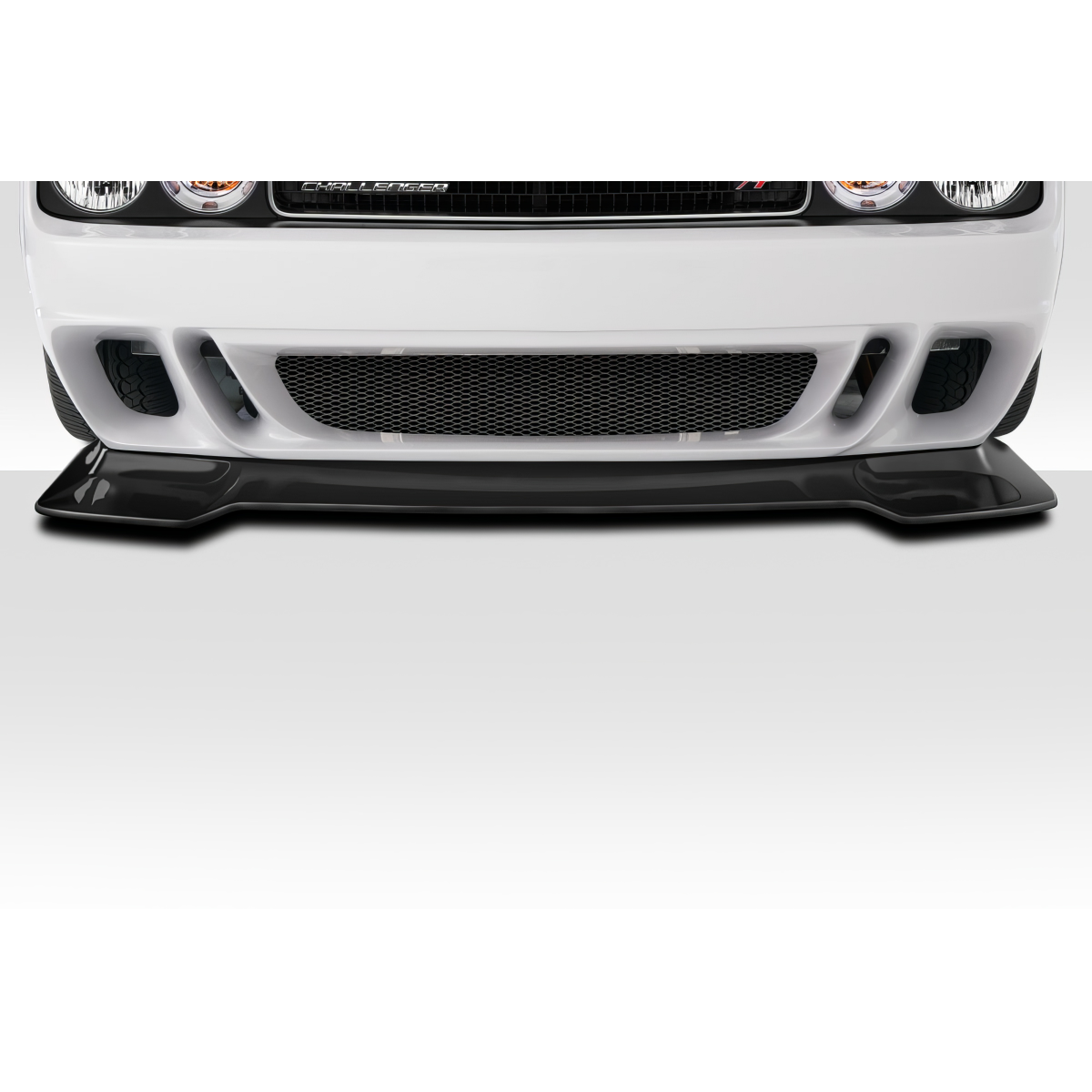 Modify your Dodge Challenger 2008 with our Exterior/Front Bumpers or Lips - Front angle showing a lip on a Dodge Challenger