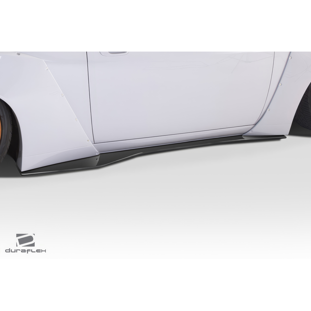 Modify your Dodge Challenger 2008 with our Exterior/Other Exterior - Side view showing low profile angle of the splitter