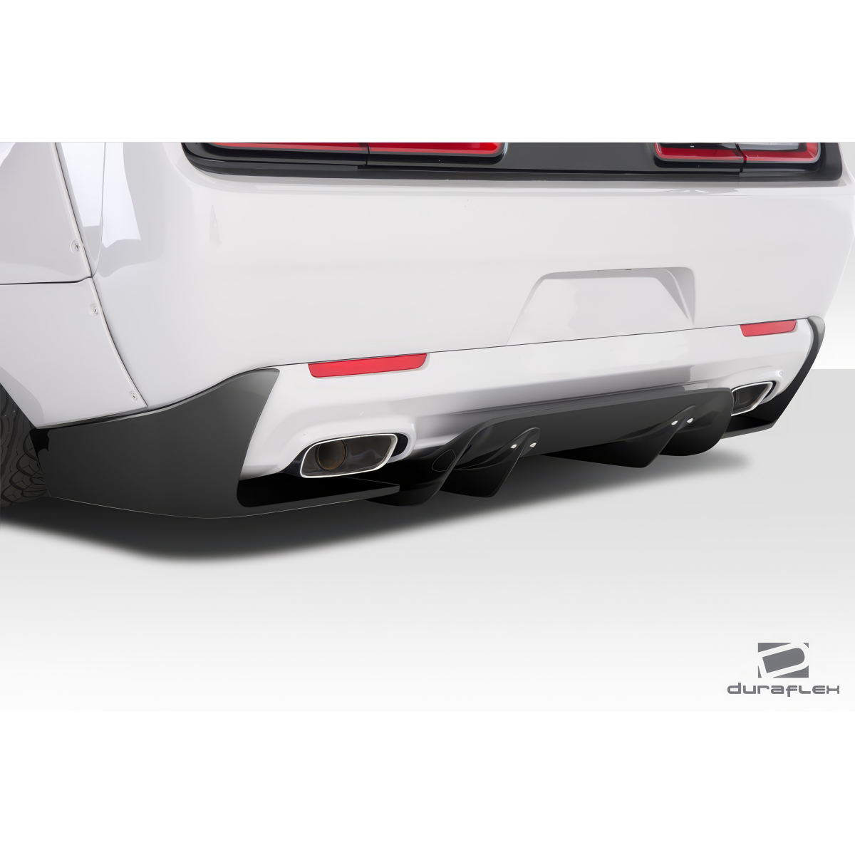 Modify your Dodge Challenger 2015 with our Exterior/Diffusers - Angled view from below rear of vehicle part