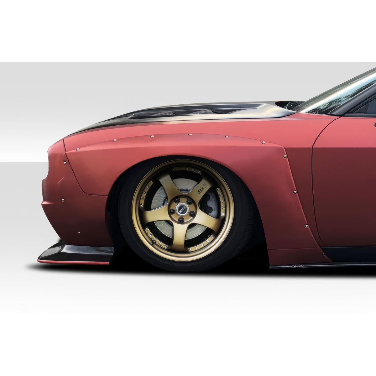 Modify your Dodge Challenger 2008 with our Exterior/Complete Body Kits - Side view of the car at a 90 degree angle