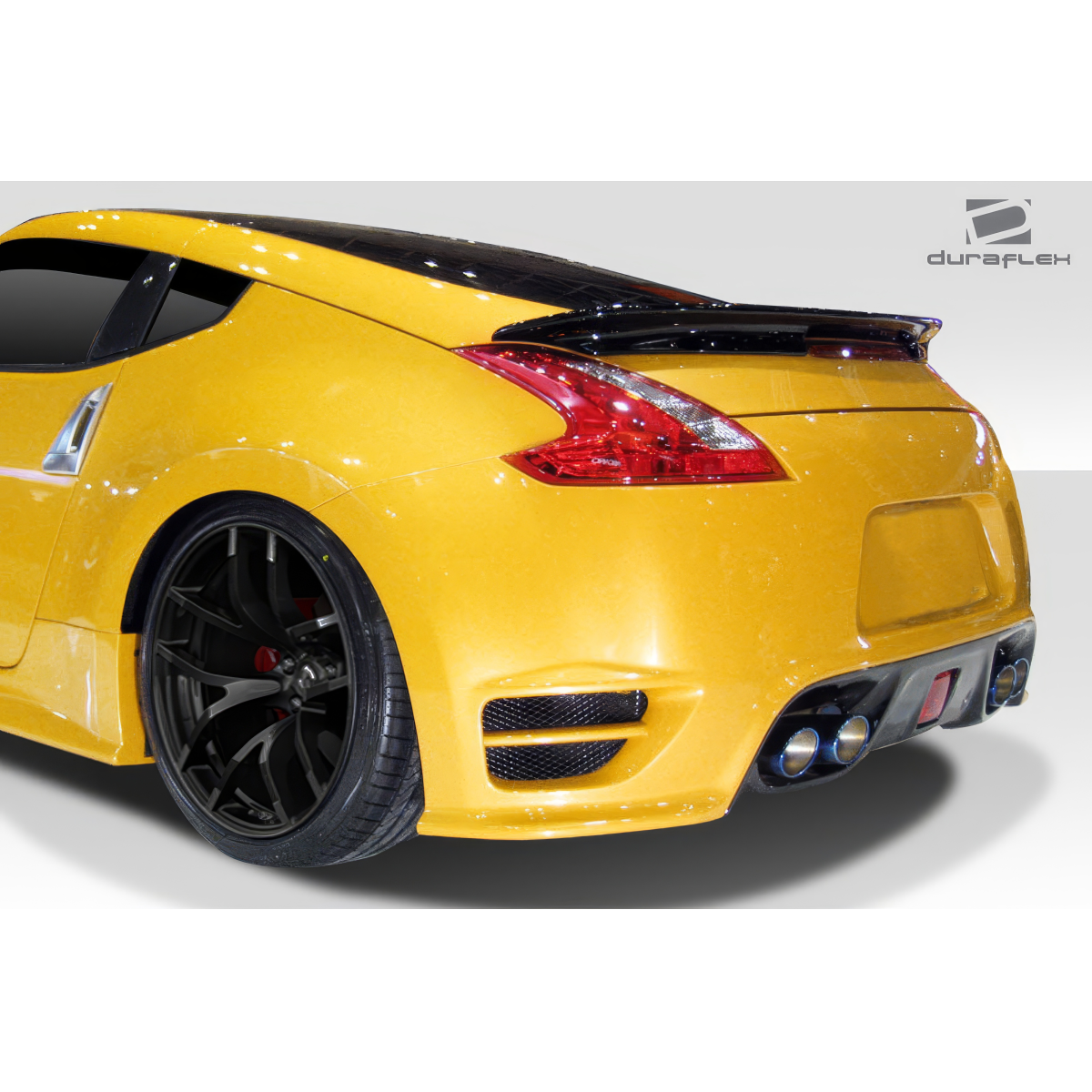 Modify your Nissan 370Z 2009 with our Exterior/Rear Bumpers or Lips - Rear angle view of the Nissan 370Z