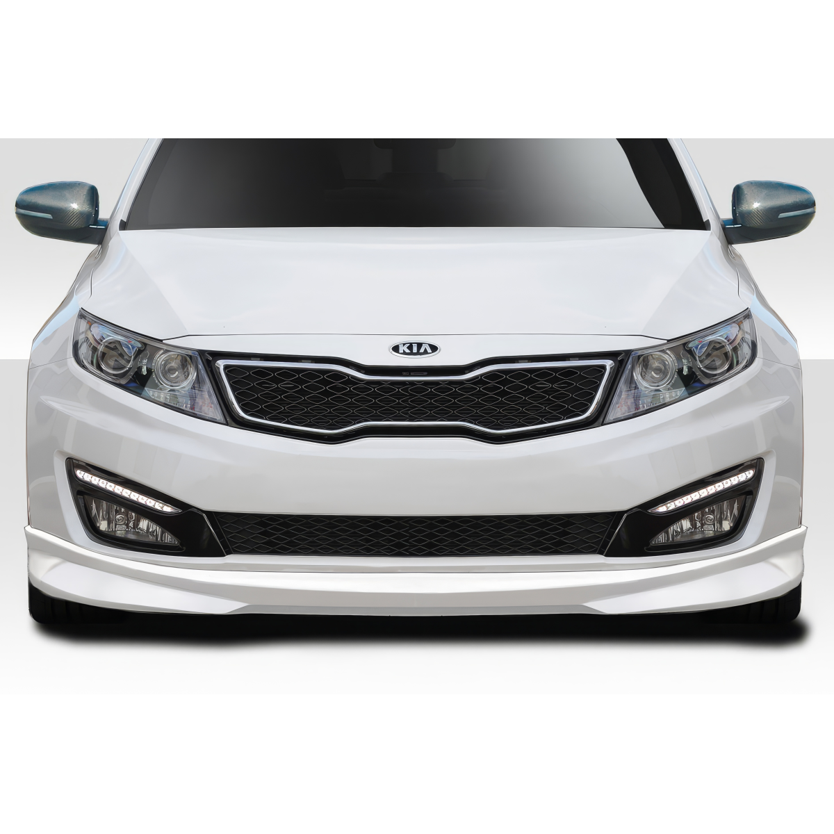 Modify your KIA Optima 2010 with our Exterior/Front Bumpers or Lips - Front view of vehicle part at zero degrees angle