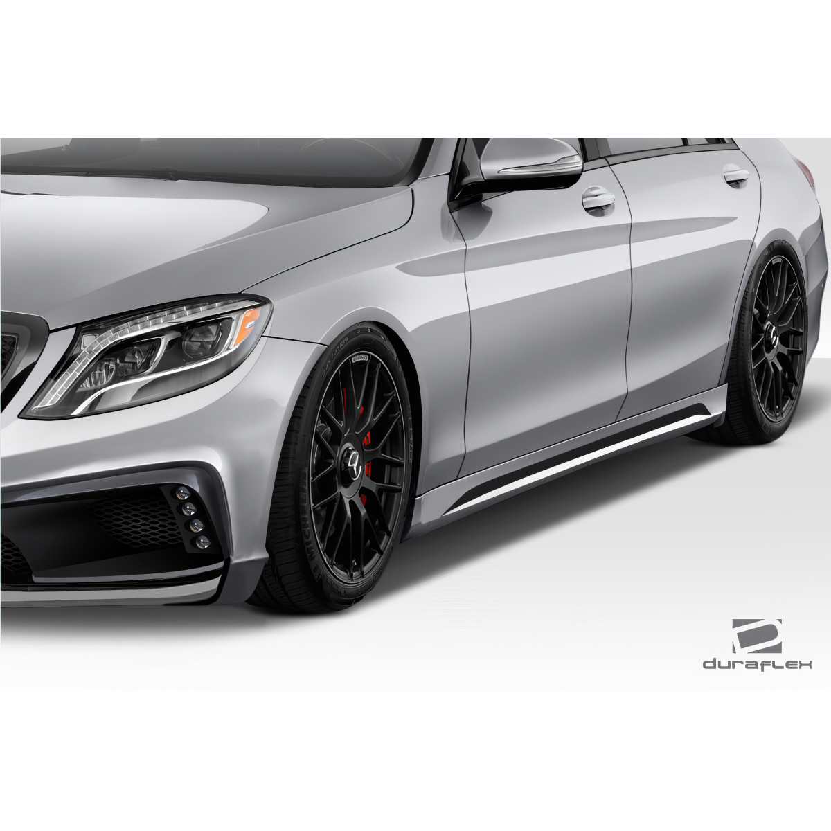 Modify your Mercedes-Benz S-Class 2014 with our Exterior/Side Skirts - Front side view of vehicle at slight angle