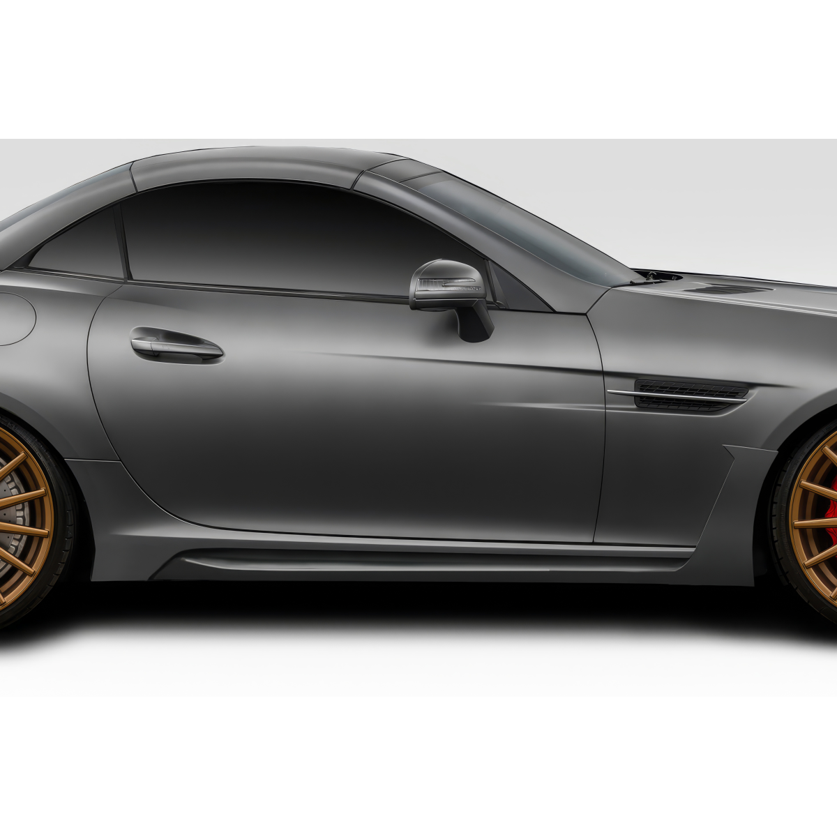 Modify your Mercedes-Benz SLK-Class 2012 with our Exterior/Side Skirts - Side view angle of the vehicle part