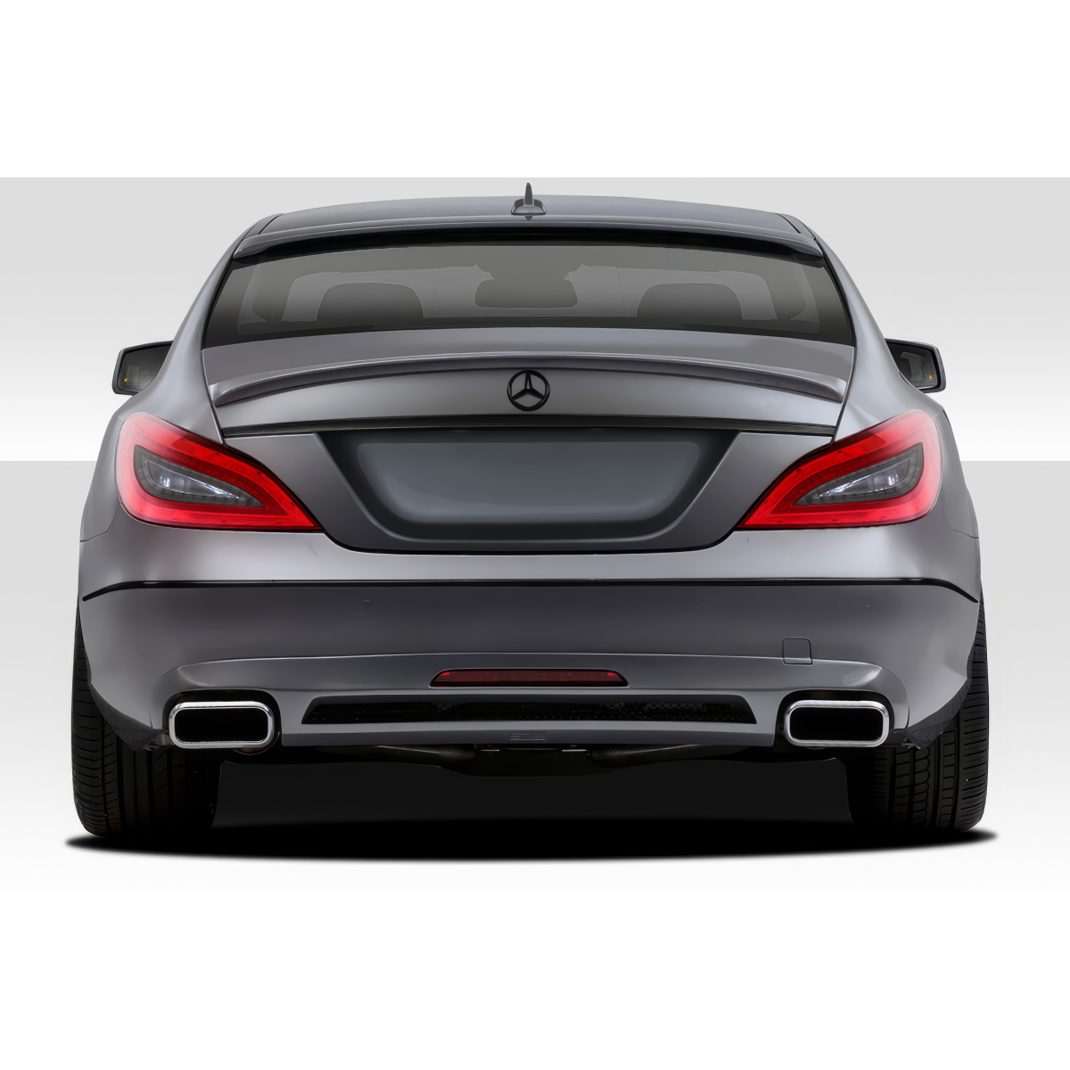 Modify your Mercedes-Benz CLS-Class 2012 with our Exterior/Rear Bumpers or Lips - Rear angle view of the bumper