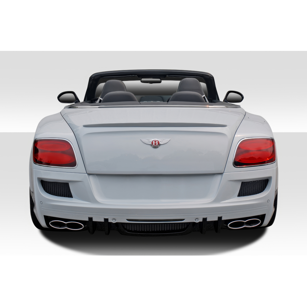 Modify your Bentley Continental 2012 with our Exterior/Wings - Rear view showing trunk wing angle on Bentley