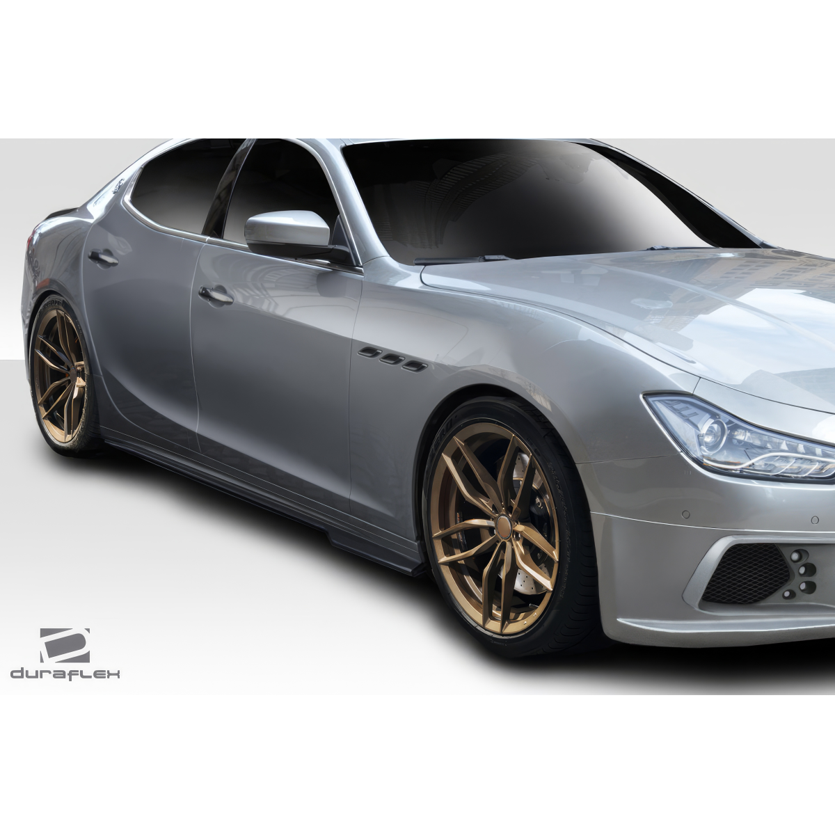 Modify your Maserati Ghibli 2014 with our Exterior/Side Skirts - The image shows a side angle view of the vehicle