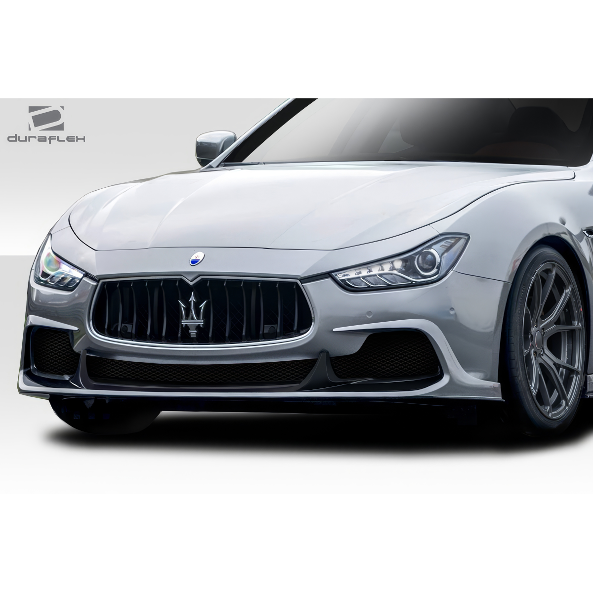 Modify your Maserati Ghibli 2014 with our Exterior/Front Bumpers or Lips - Front view at a slight angle looking straight ahead