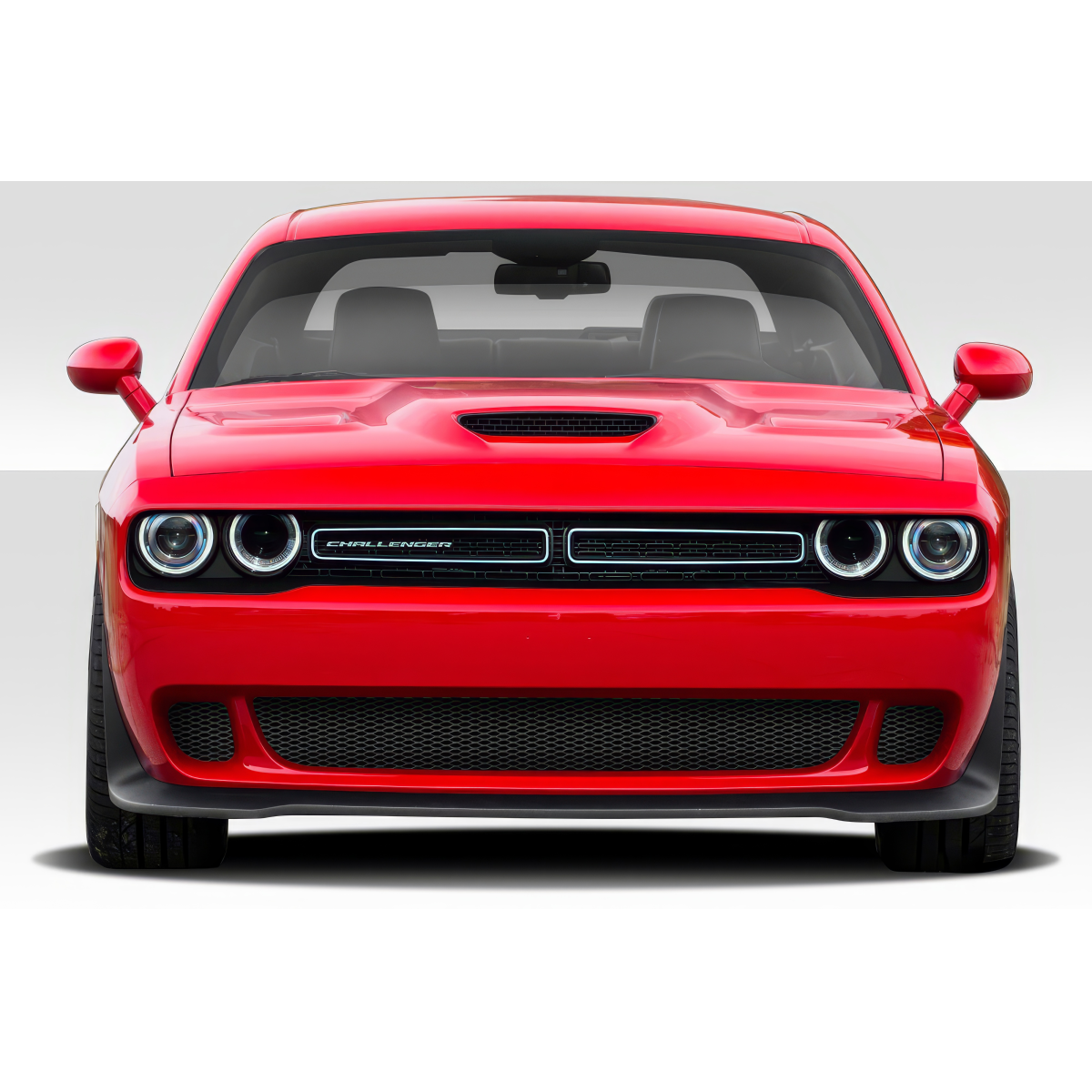 Modify your Dodge Challenger 2008 with our Exterior/Front Bumpers or Lips - Front view of vehicle at eye level angle