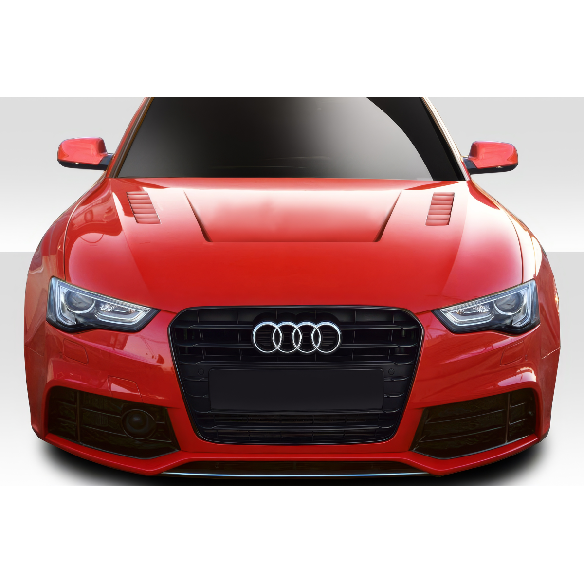 Modify your Audi A5 2013 with our Exterior/Hoods - Front view of the Audi A5 S5 B8 with hood design